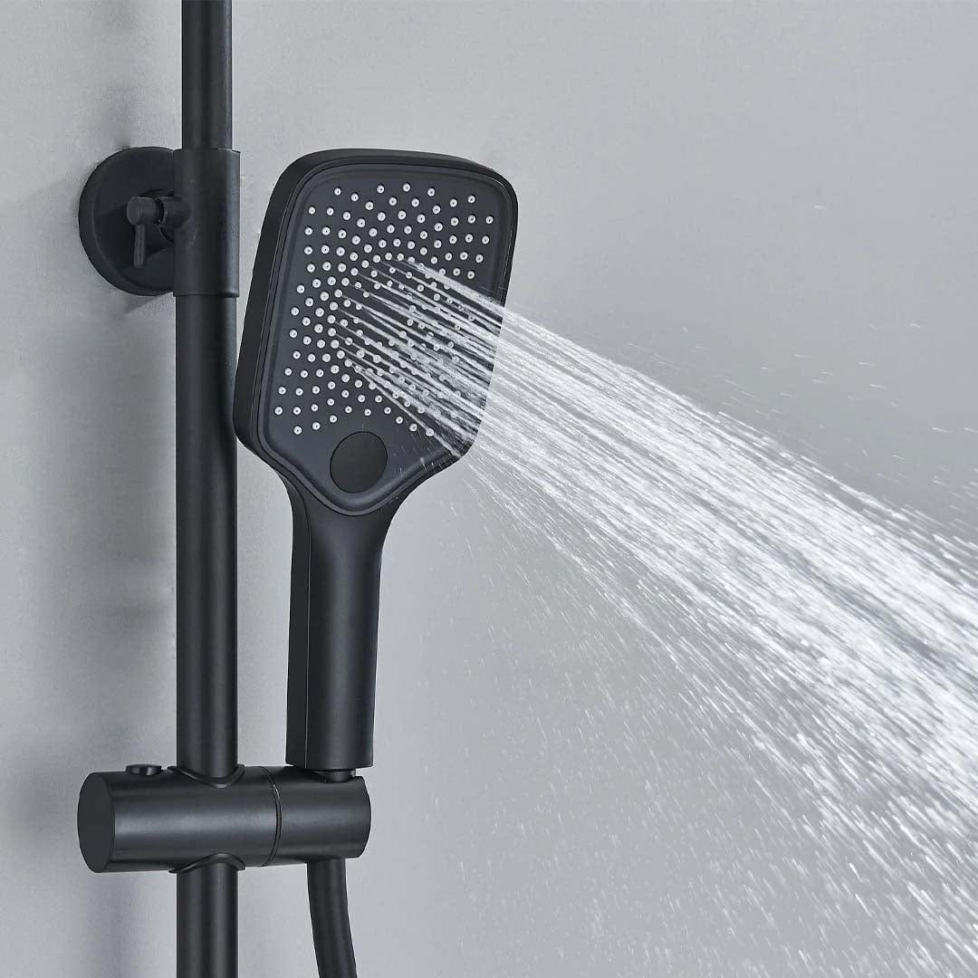 Coloana de dus, 4 functii de curgere, negru mat, cod 1620