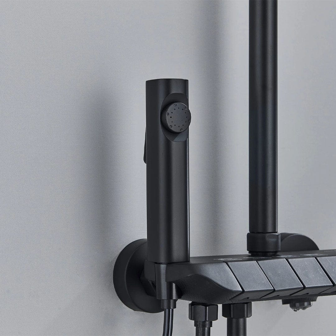 Coloana de dus, 4 functii de curgere, negru mat, cod 1620