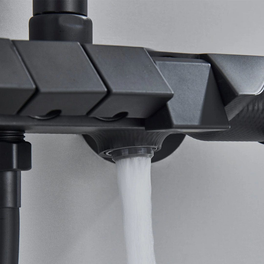 Coloana de dus, 4 functii de curgere, negru mat, cod 1620