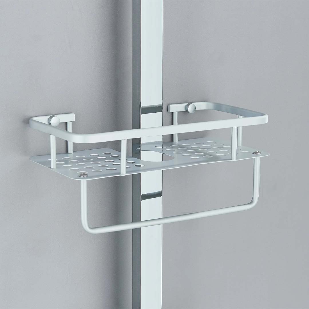 Coloana de dus, cu para patrata si efect de ploaie, argintiu, cod 1614