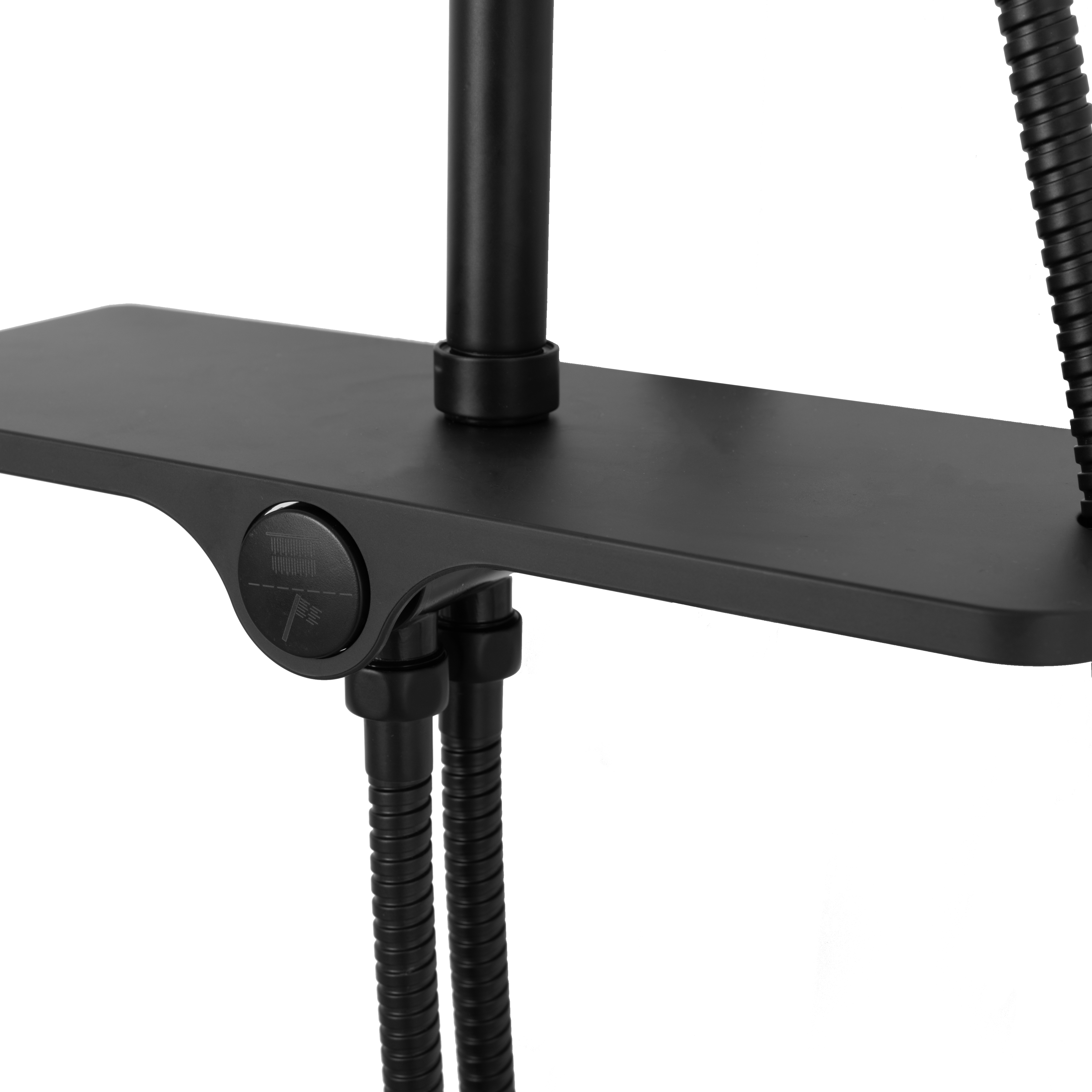 Coloana de dus cu termostat Rea Mike, negru mat