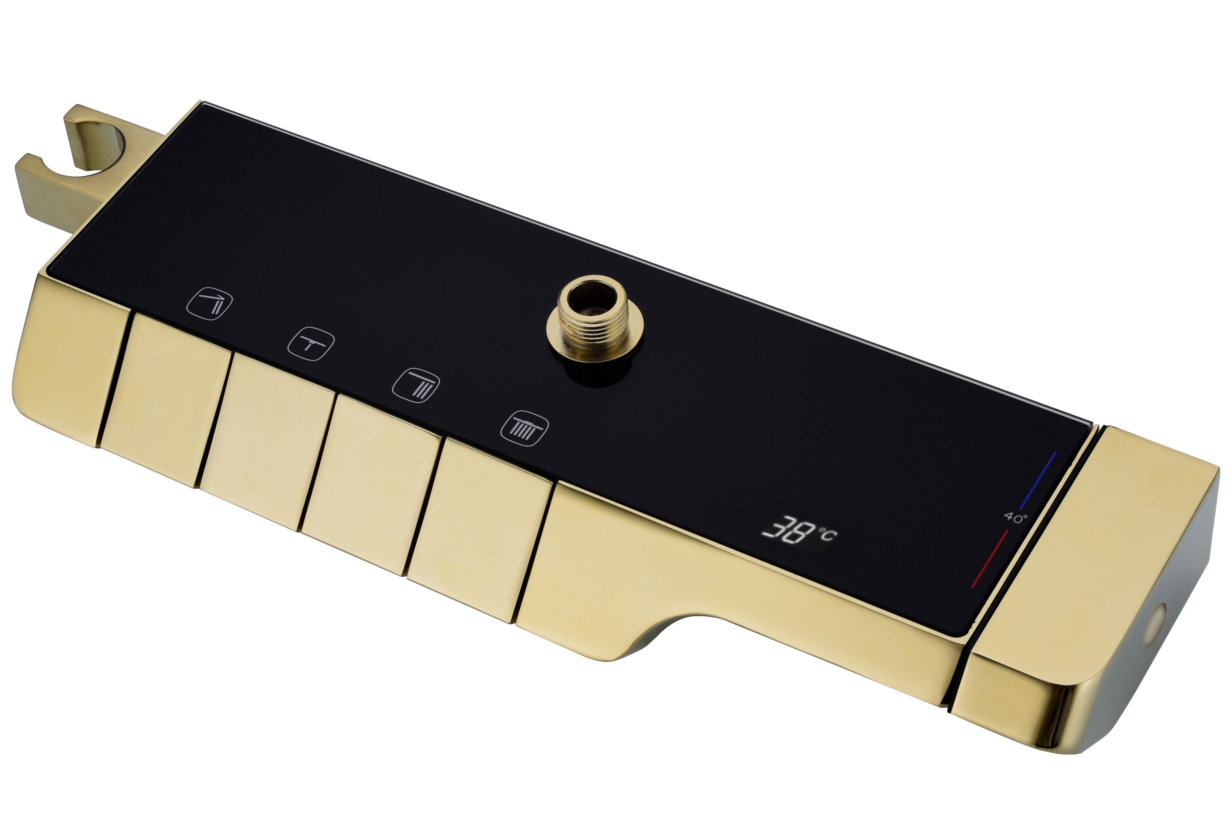 Coloana de dus cu termostat Rea Rob auriu/negru