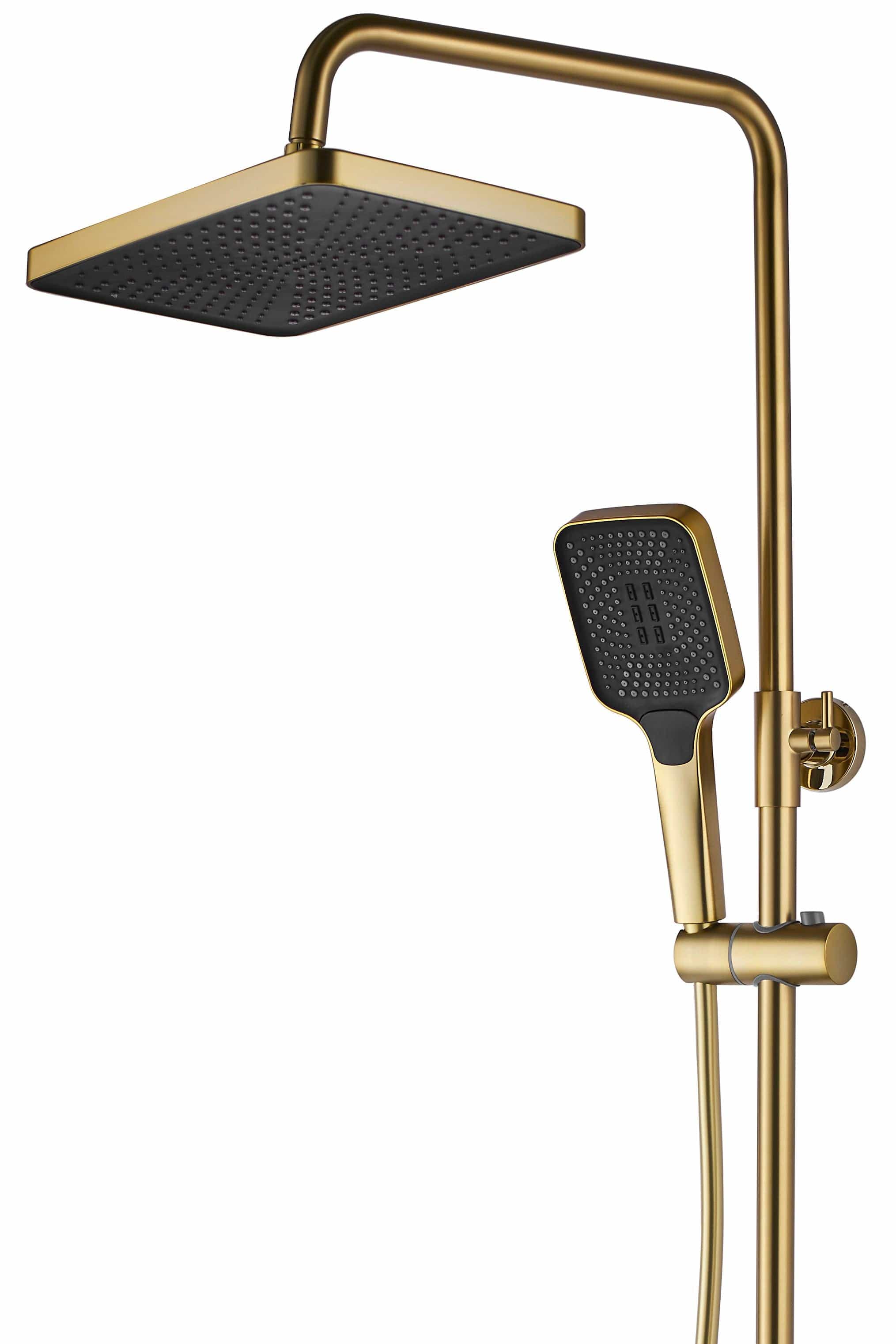 Coloana de dus cu termostat Rea Rob auriu/negru