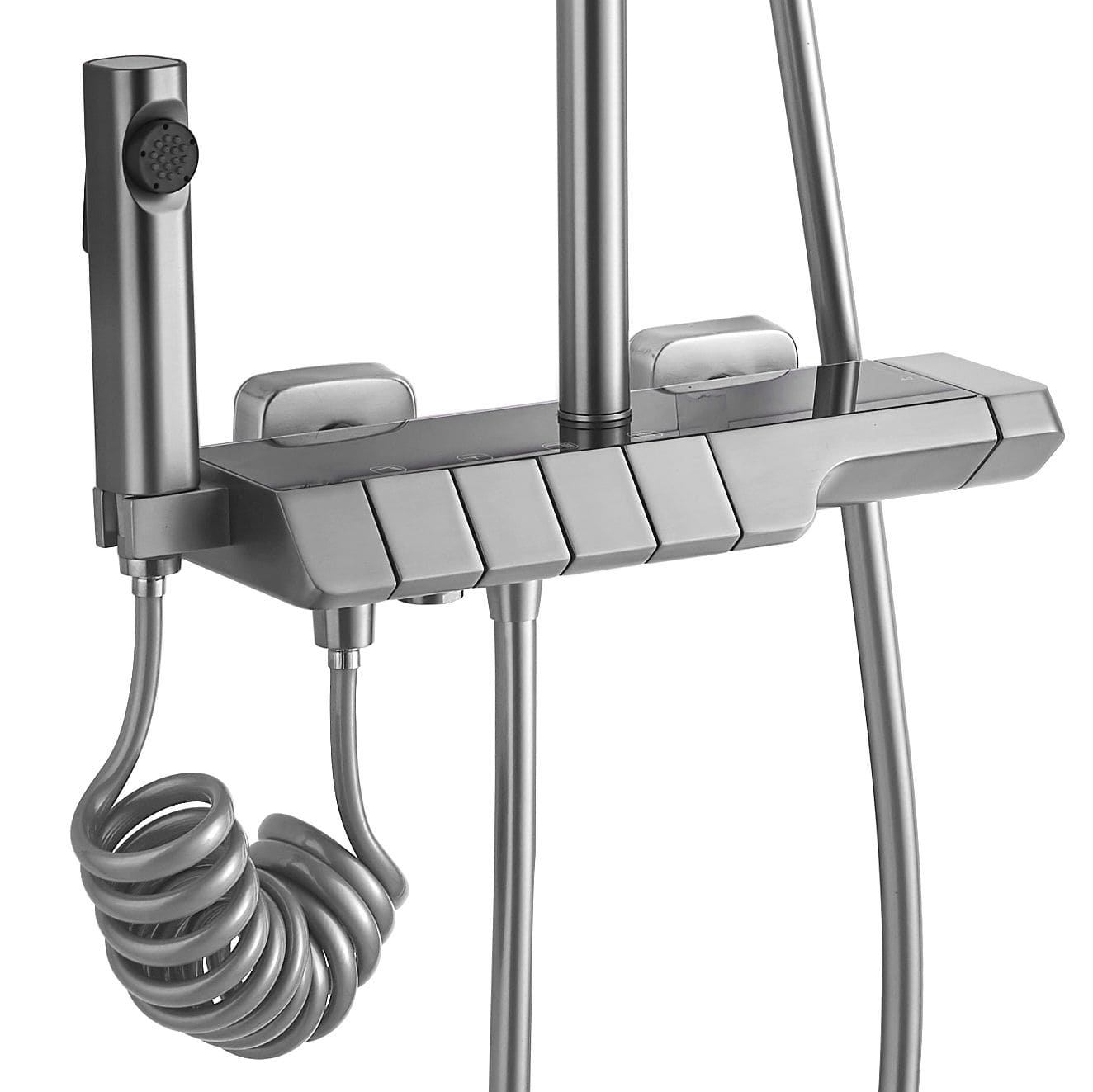 Coloana de dus cu termostat Rea Rob crom/negru