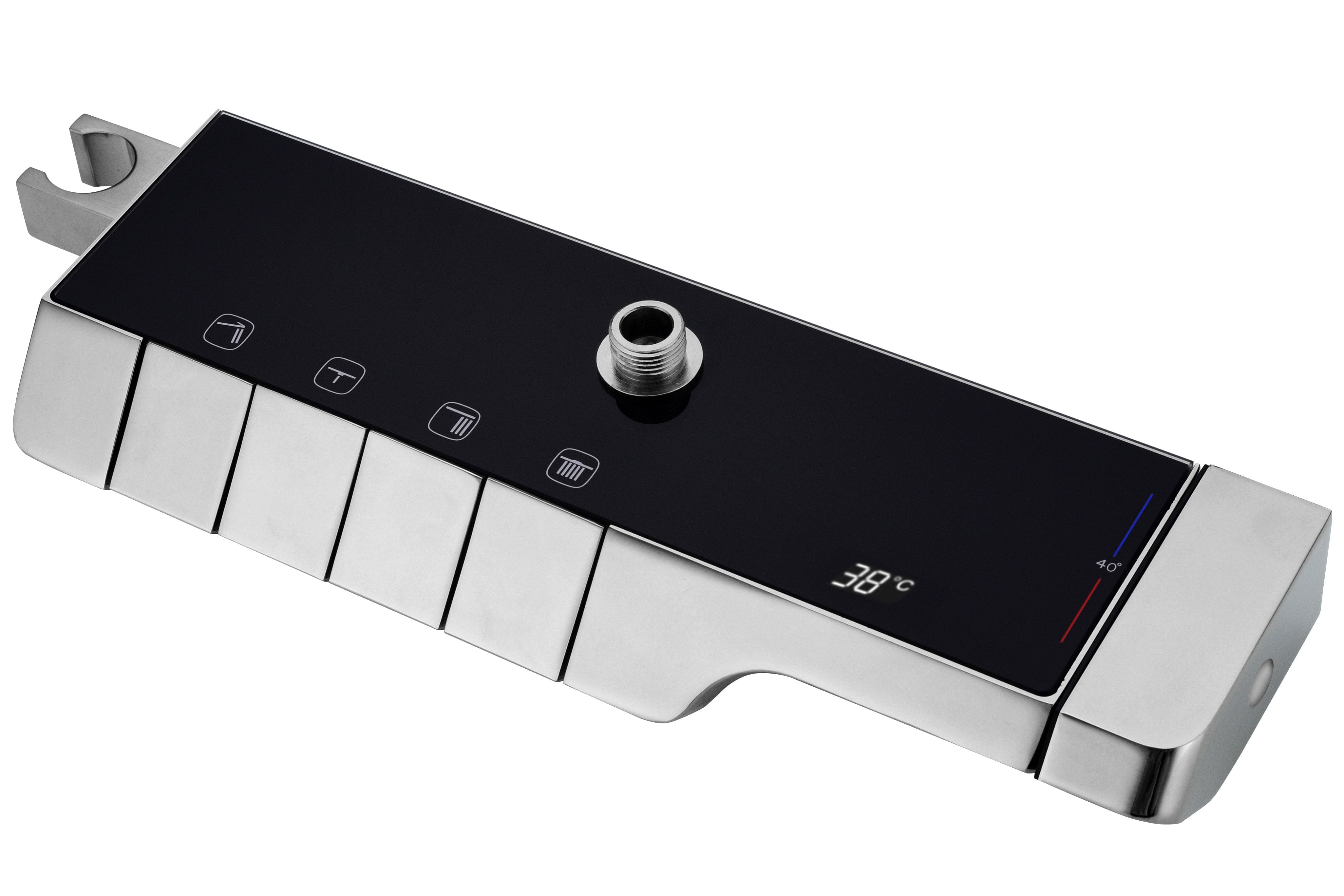 Coloana de dus cu termostat Rea Rob crom/negru