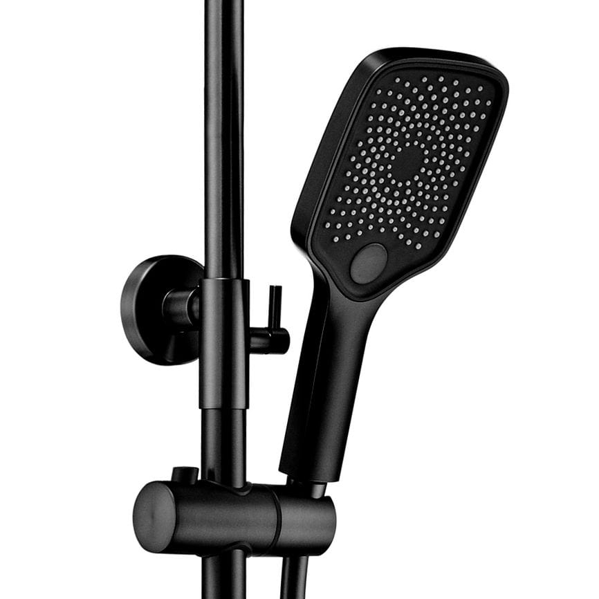 Coloana de dus cu termostat Rea Rob negru mat