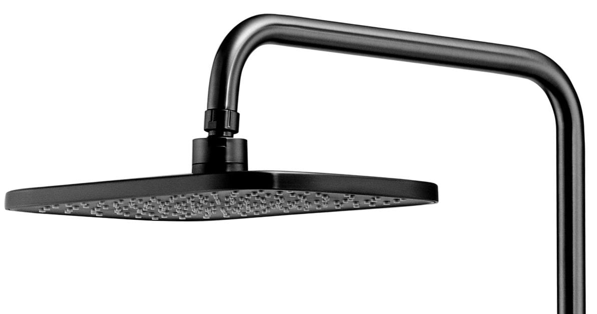 Coloana de dus cu termostat Rea Rob negru mat