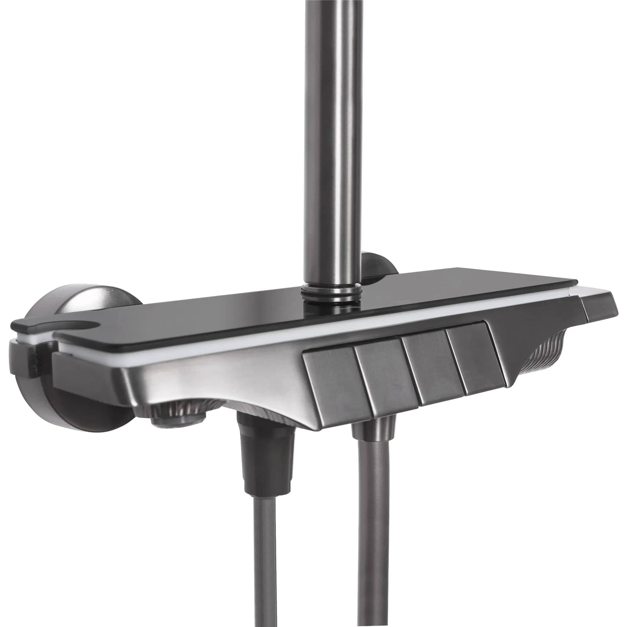 Coloana de dus cu termostat Rea Savio, gri titanium