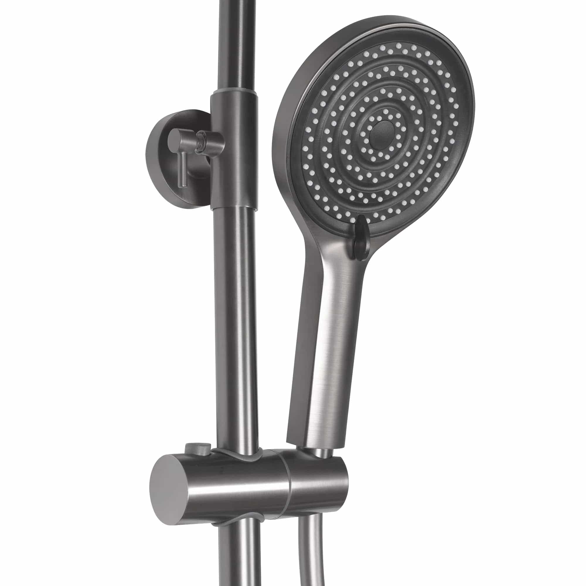 Coloana de dus cu termostat Rea Savio, gri titanium