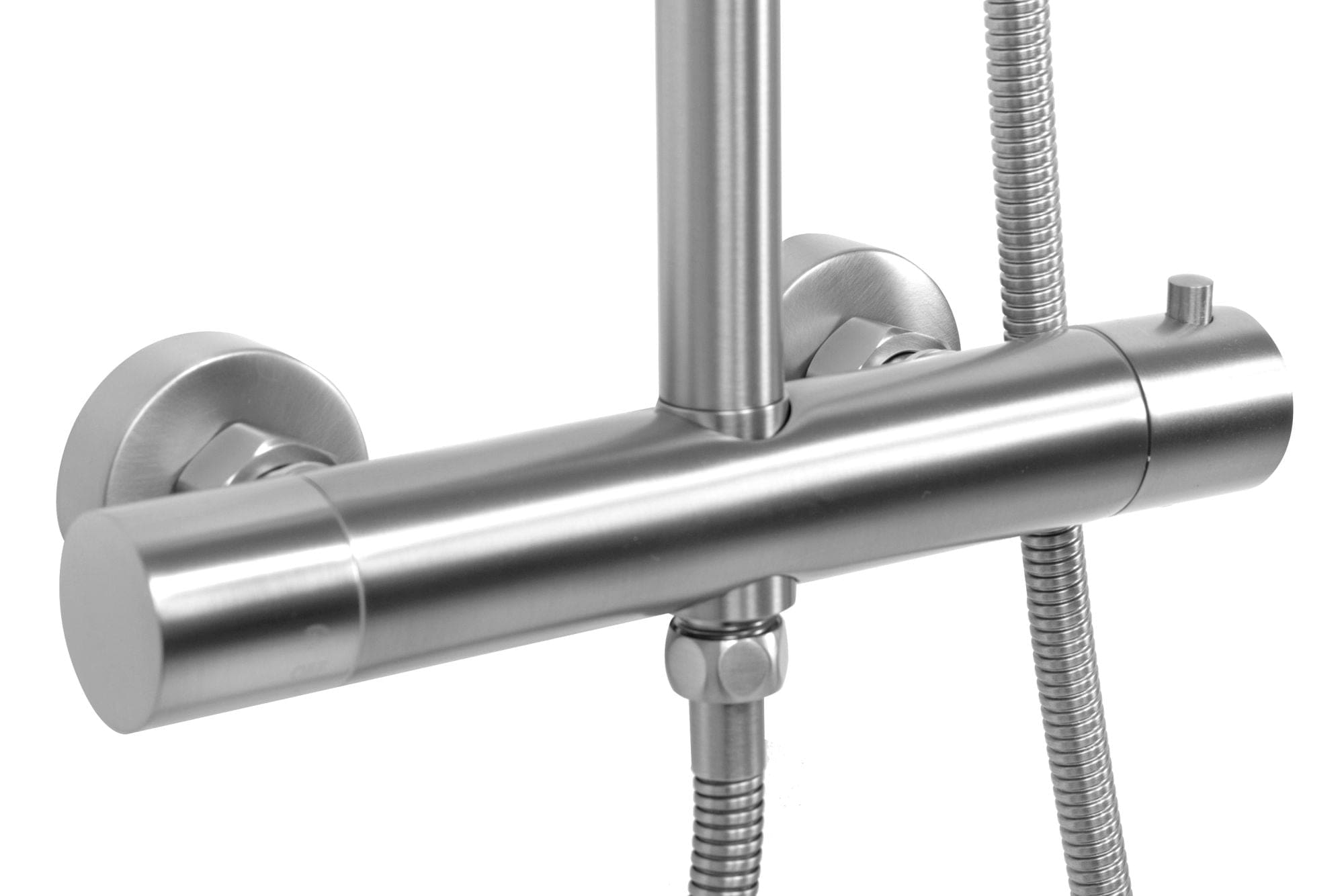 Coloana de dus cu termostat Rea Vincent, argintiu lucios