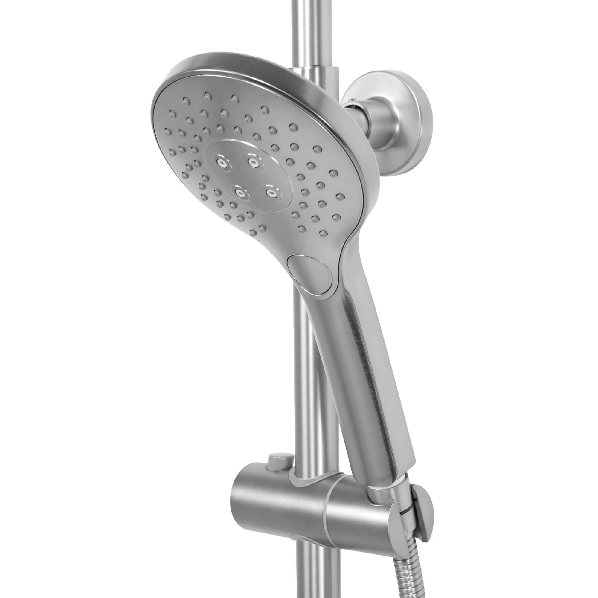 Coloana de dus cu termostat Rea Vincent, argintiu lucios