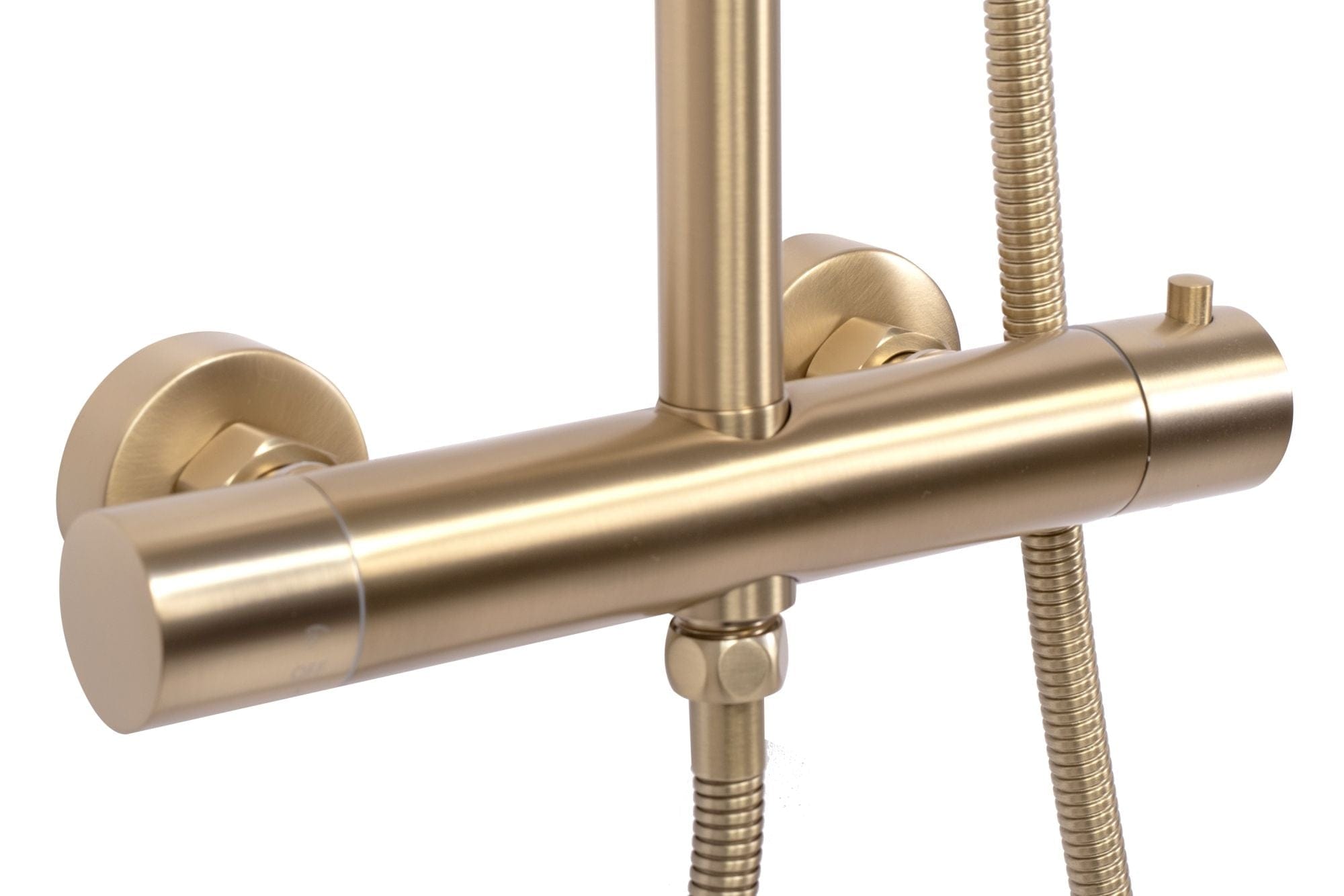 Coloana de dus cu termostat Rea Vincent, auriu periat