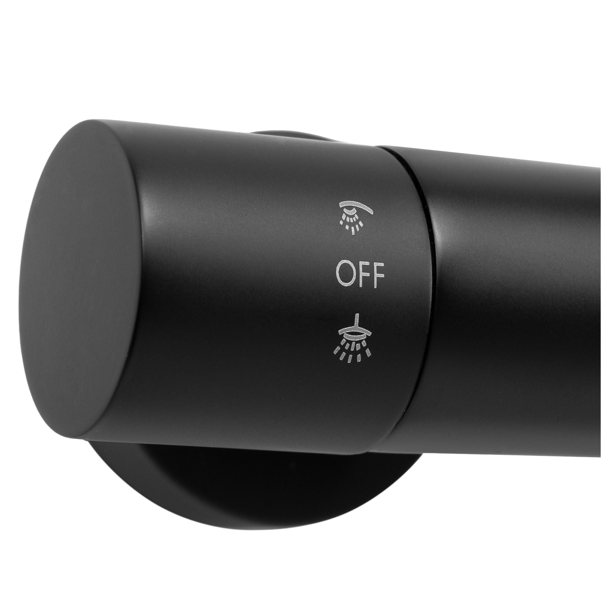 Coloana de dus cu termostat Rea Vincent, negru mat