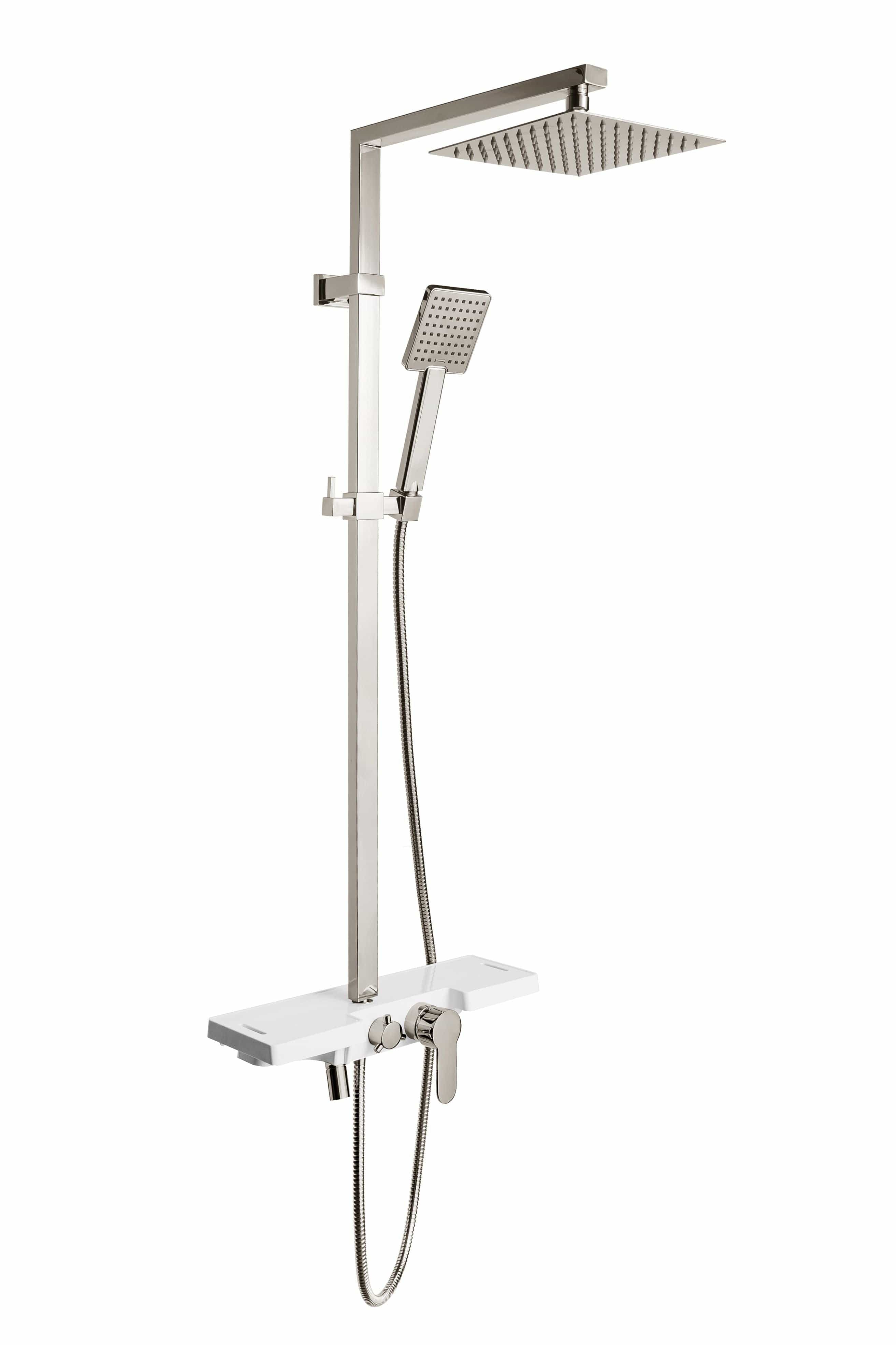 Coloana de dus Rea Lucas crom/alb