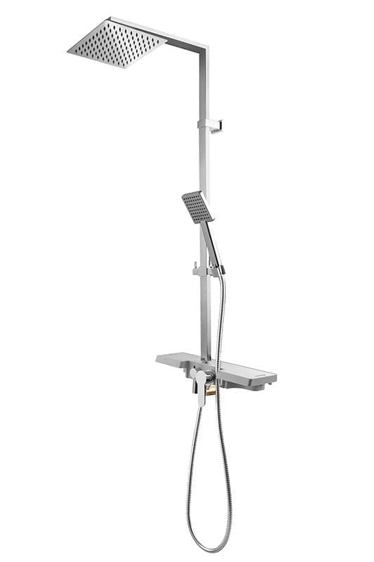 Coloana de dus Rea Lucas crom/alb