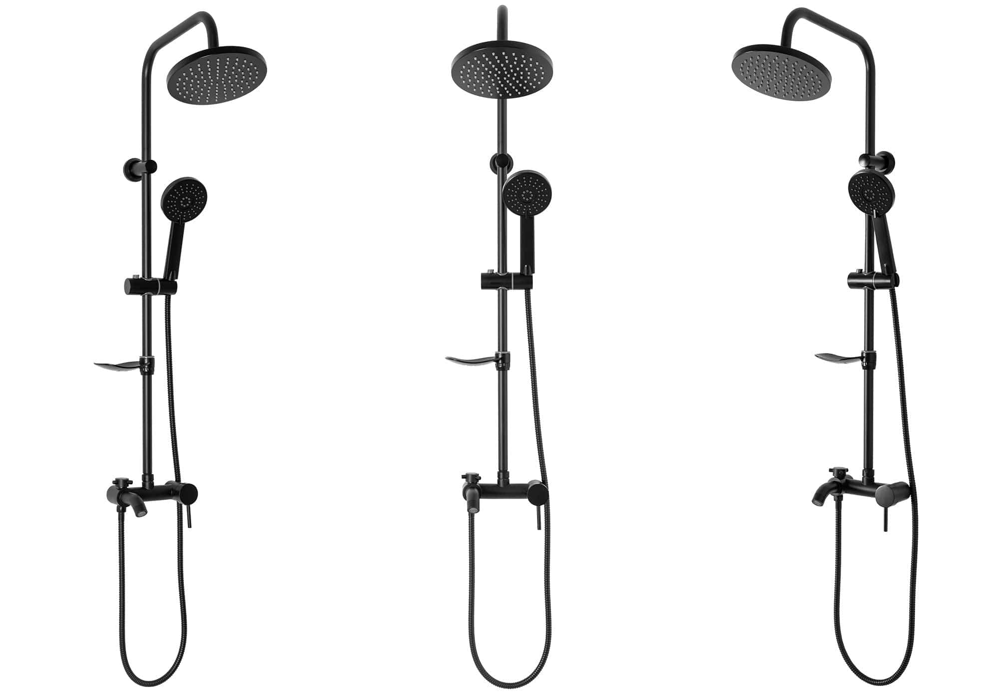 Coloana de dus Rea Luis negru mat