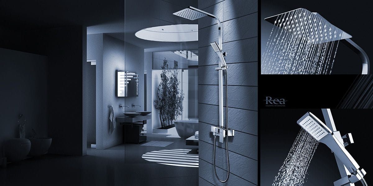 Coloana de dus Rea Navaro crom