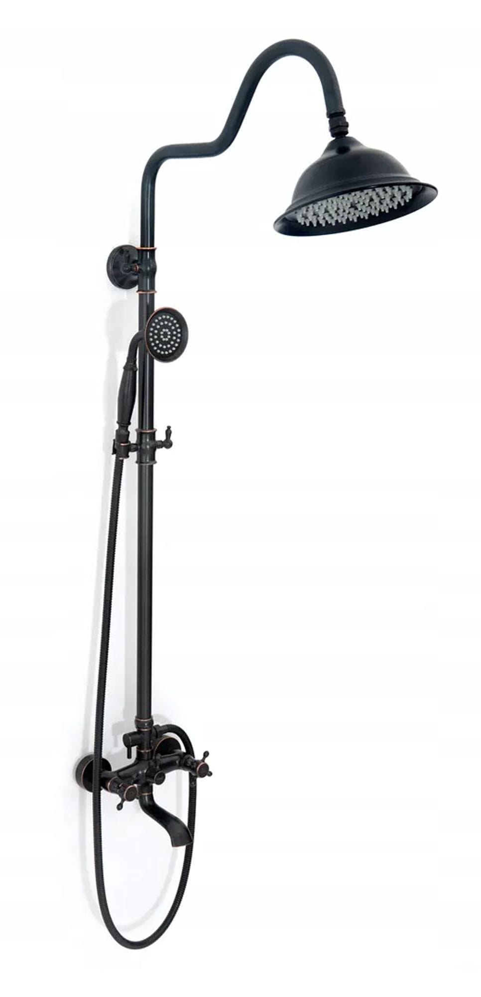 Coloana de dus Rea Retro Old, negru mat