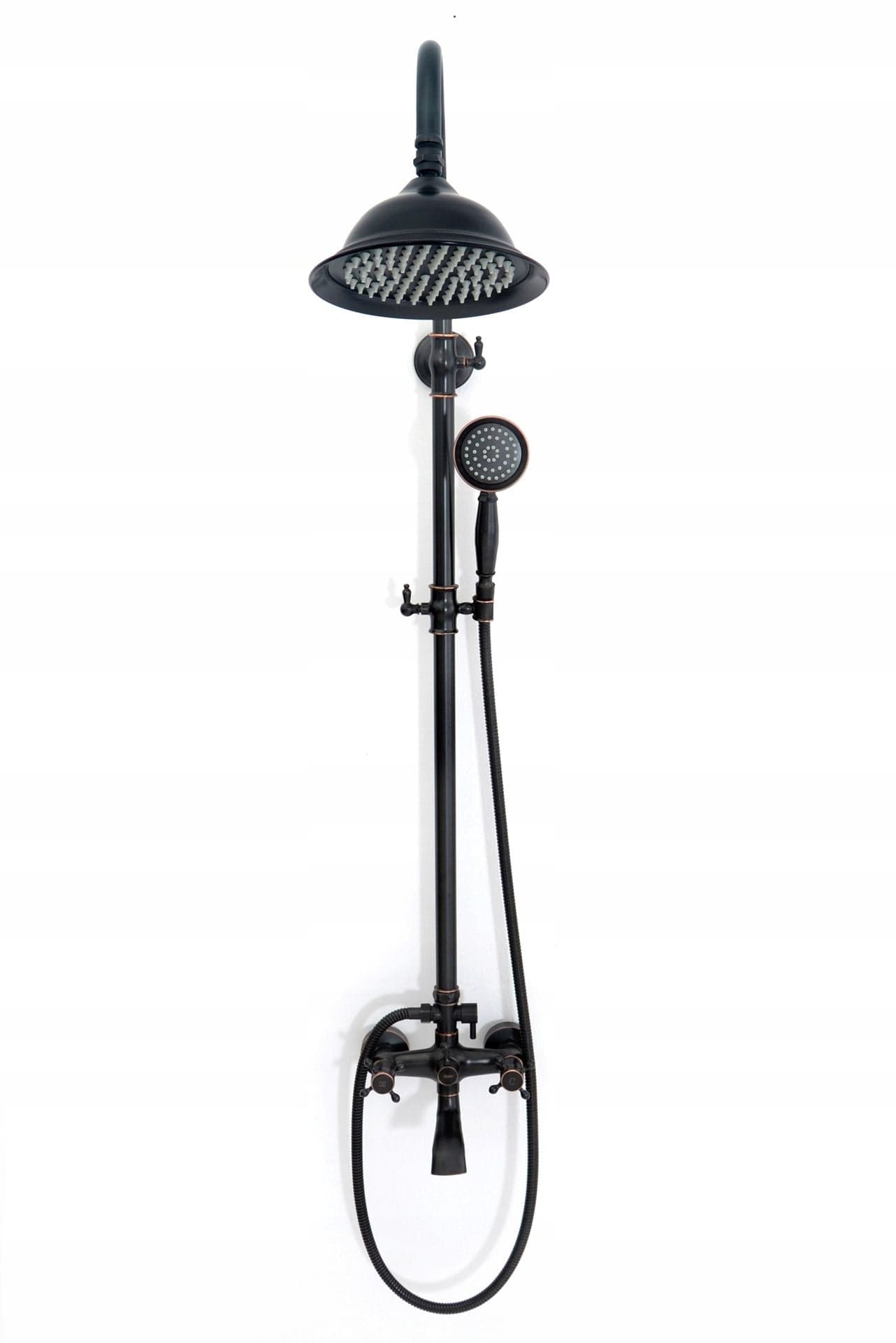 Coloana de dus Rea Retro Old, negru mat