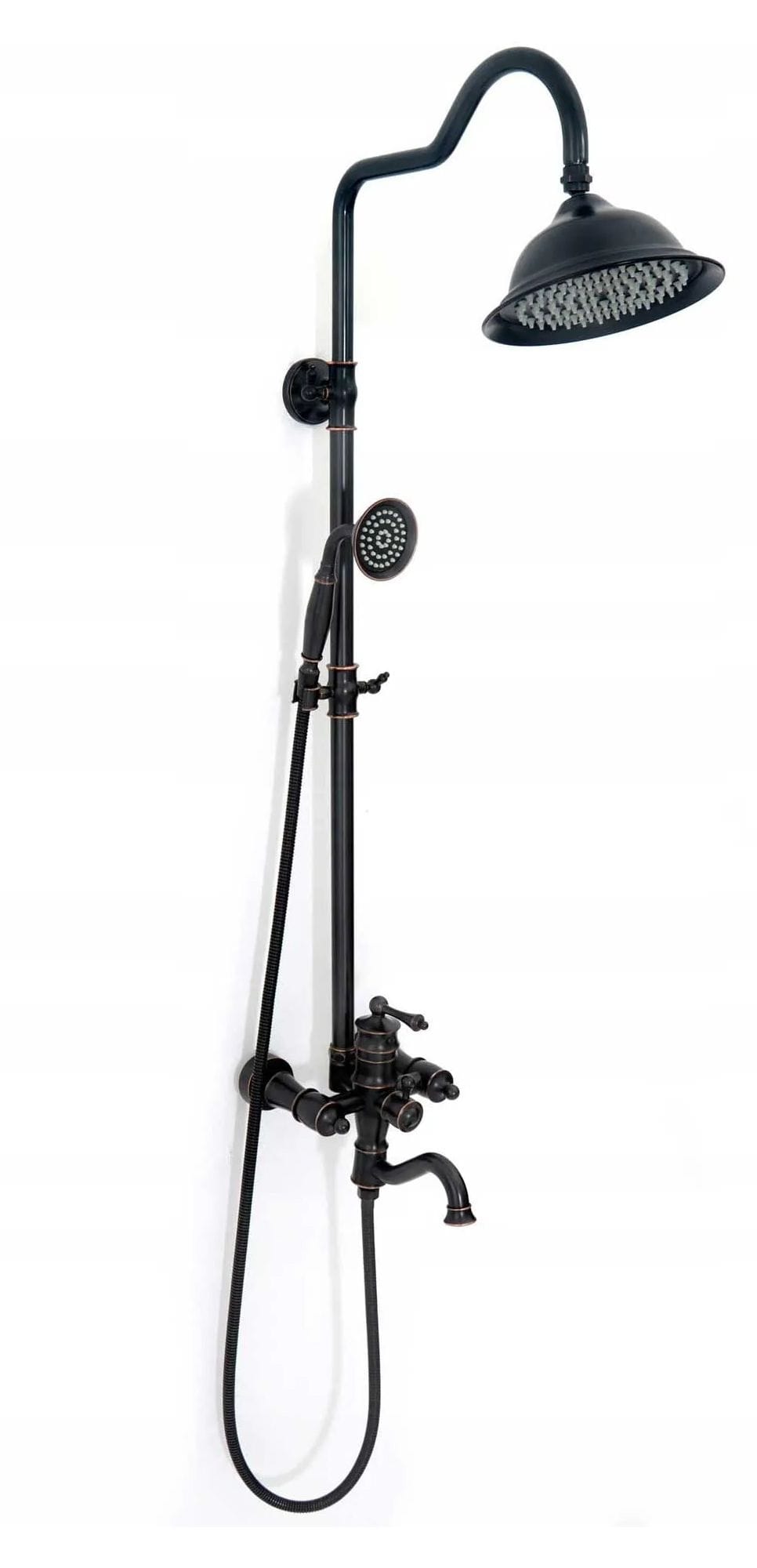 Coloana de dus Rea Vintage, negru mat