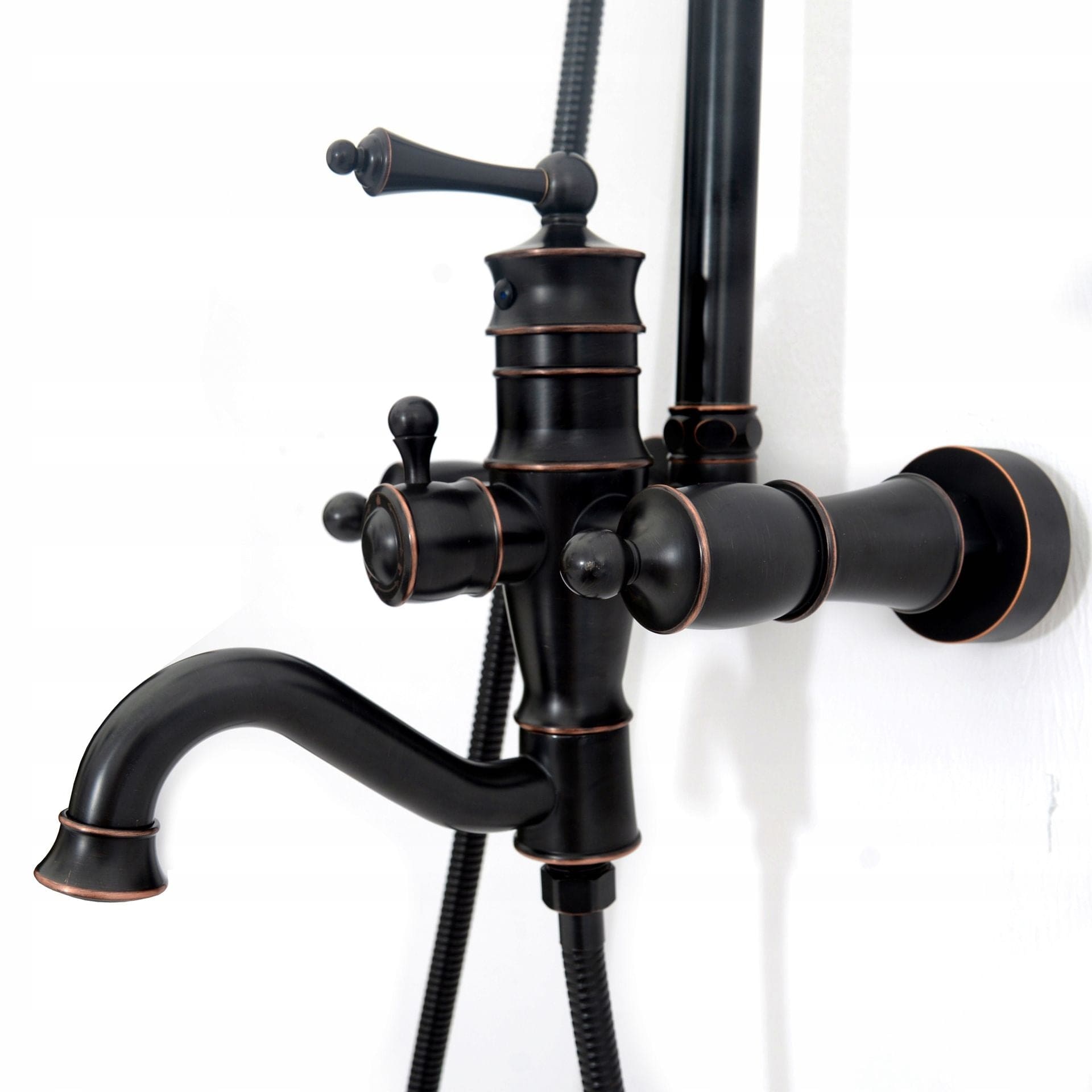 Coloana de dus Rea Vintage, negru mat