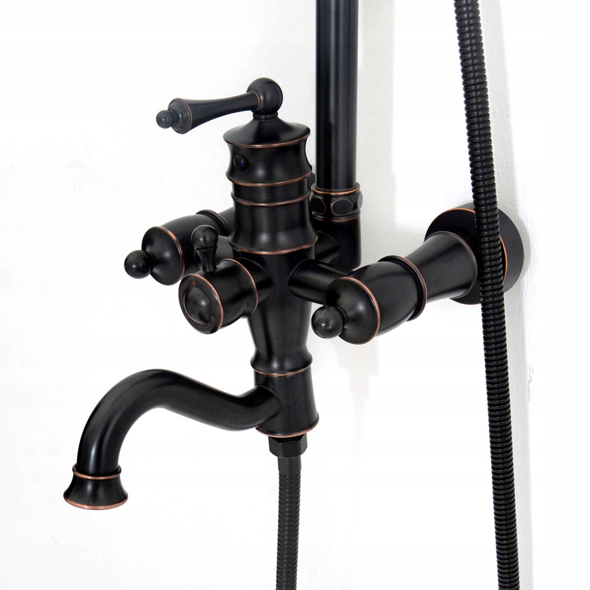 Coloana de dus Rea Vintage, negru mat