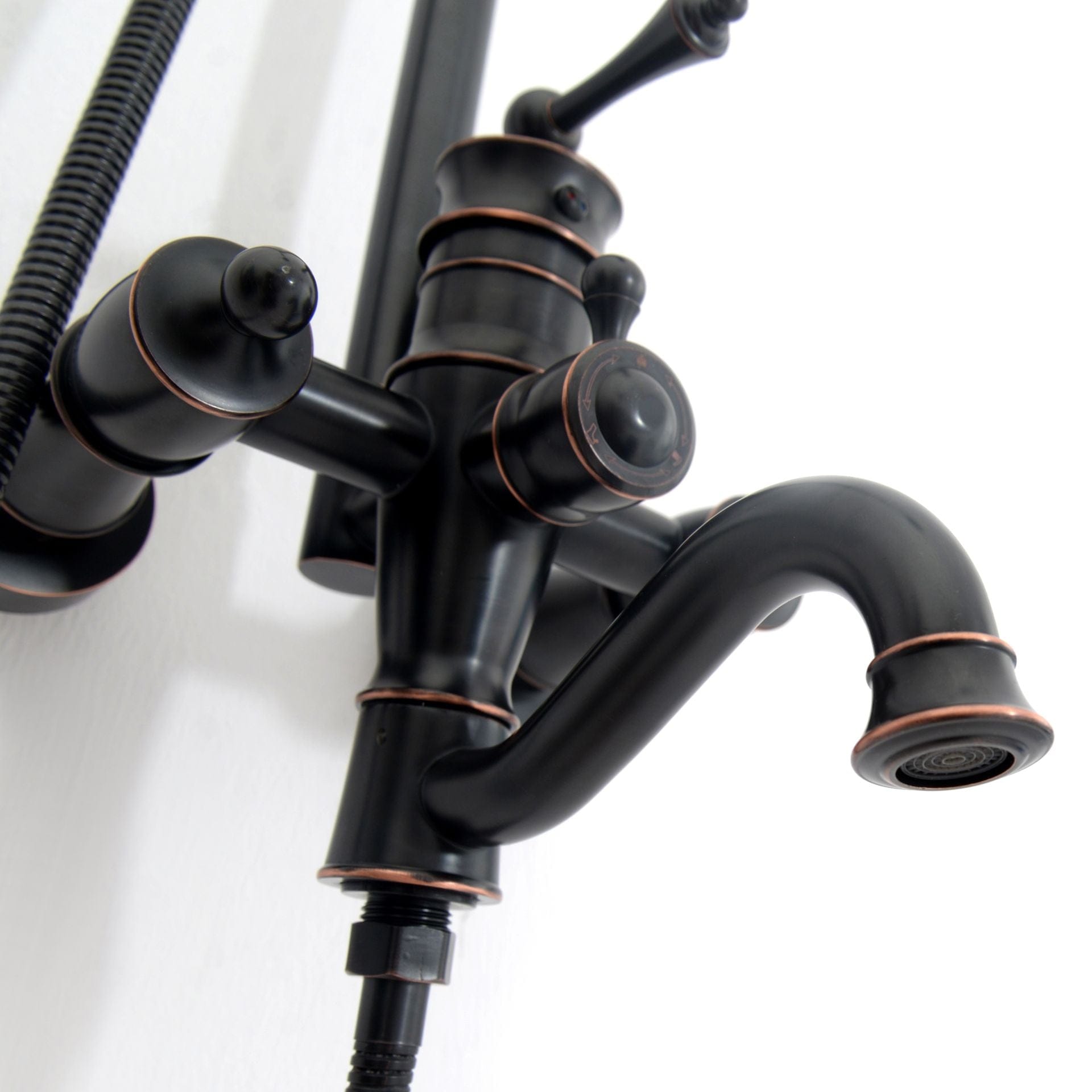 Coloana de dus Rea Vintage, negru mat