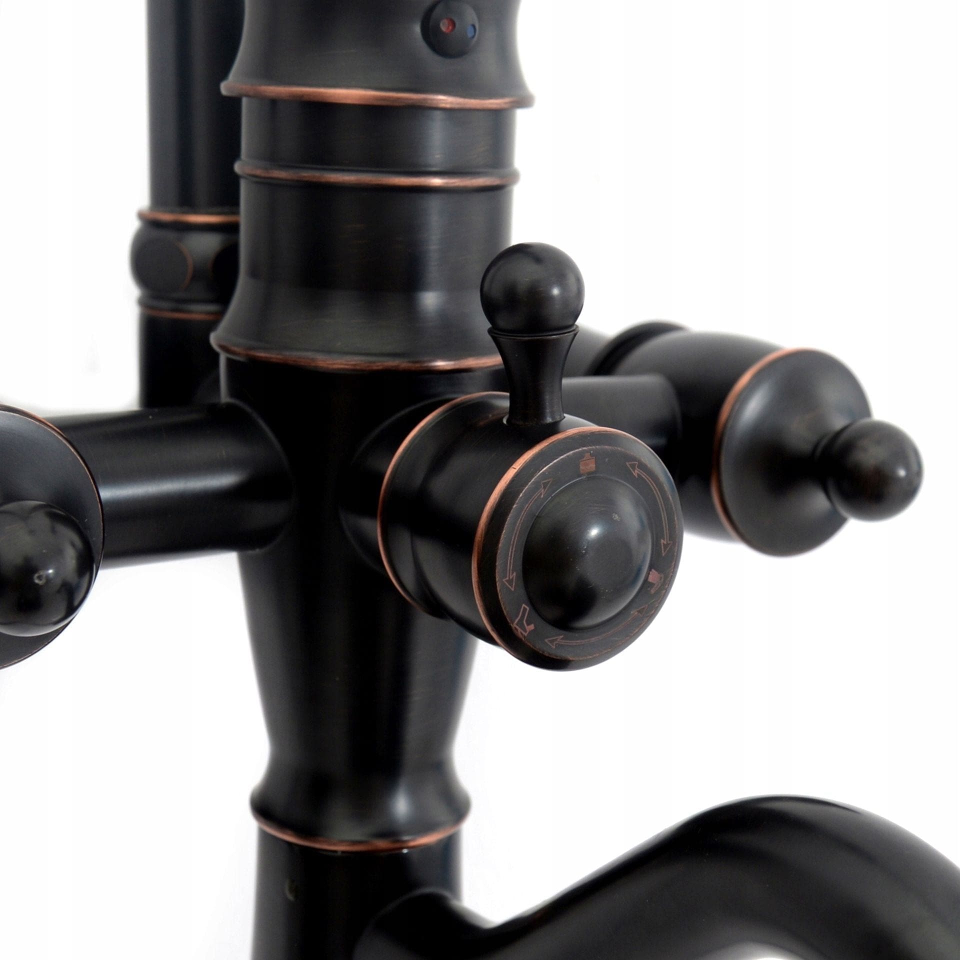 Coloana de dus Rea Vintage, negru mat