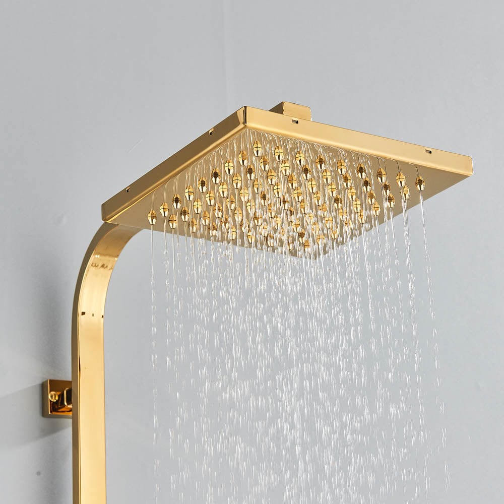 Coloana Dus, cu efect de ploaie, 3 functii de curgere, auriu, cod 1438