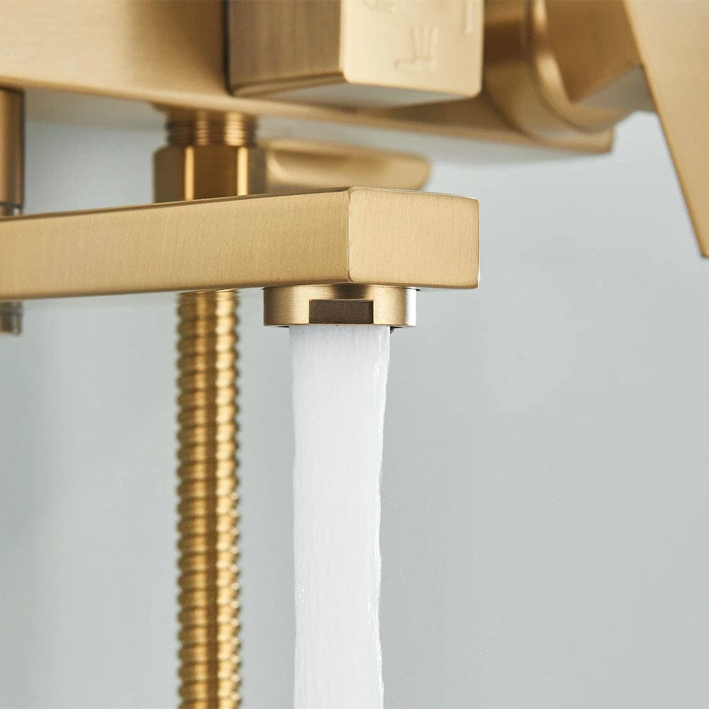 Coloana Dus, cu efect de ploaie, 4 functii de curgere, auriu, cod 1628