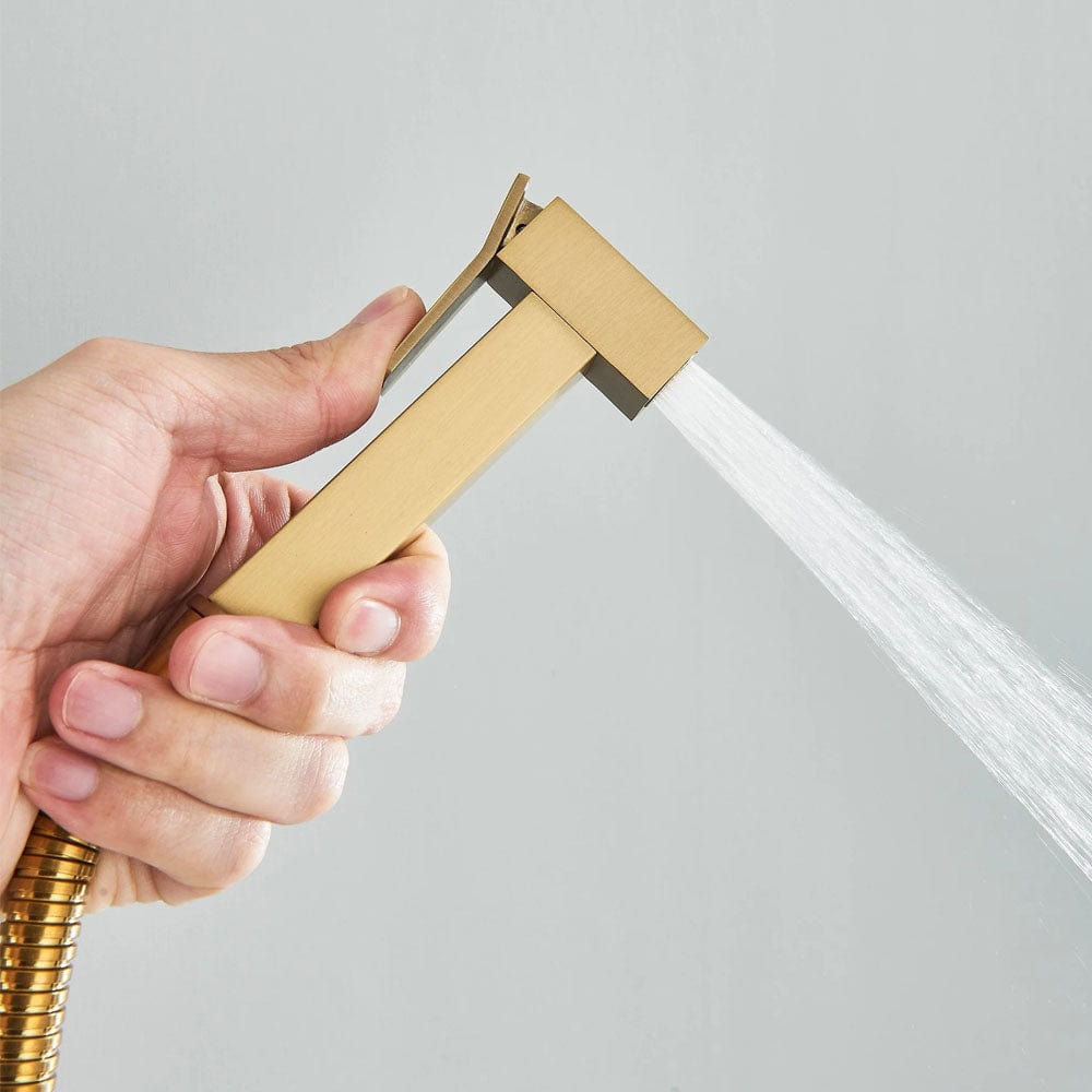 Coloana Dus, cu efect de ploaie, 4 functii de curgere, auriu, cod 1628