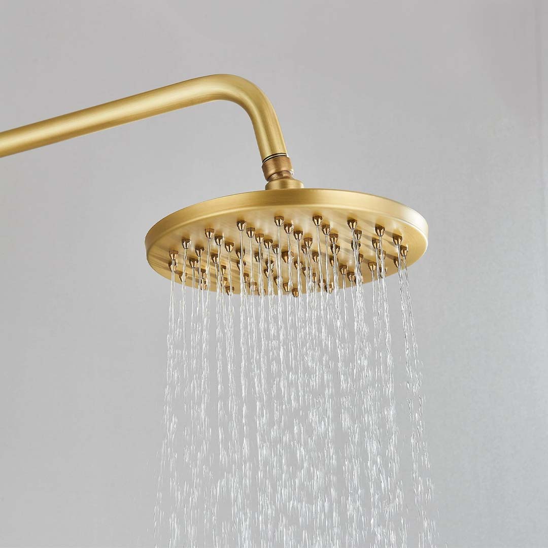 Coloana Dus, cu para rotunda si efect de ploaie, auriu, cod 1625