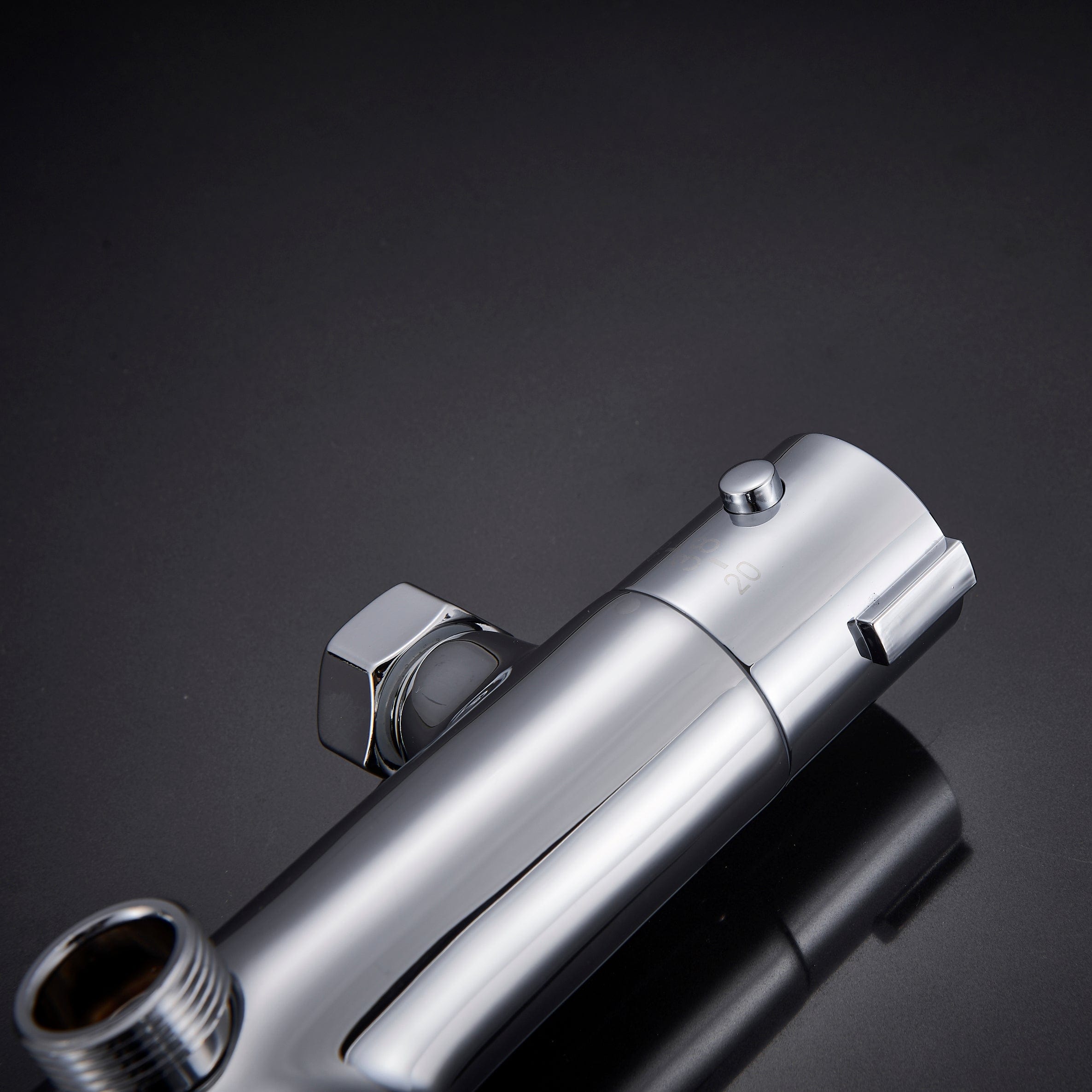 Coloana Dus cu termostat, para rotunda si efect de ploaie, argintiu cromat, cod 1326