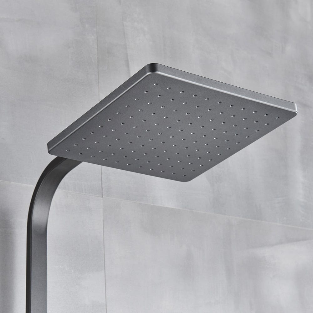 Coloana Dus, gri antracit, cu efect de ploaie, para dus 20 cm, 5 functii de curgere, cod 1542