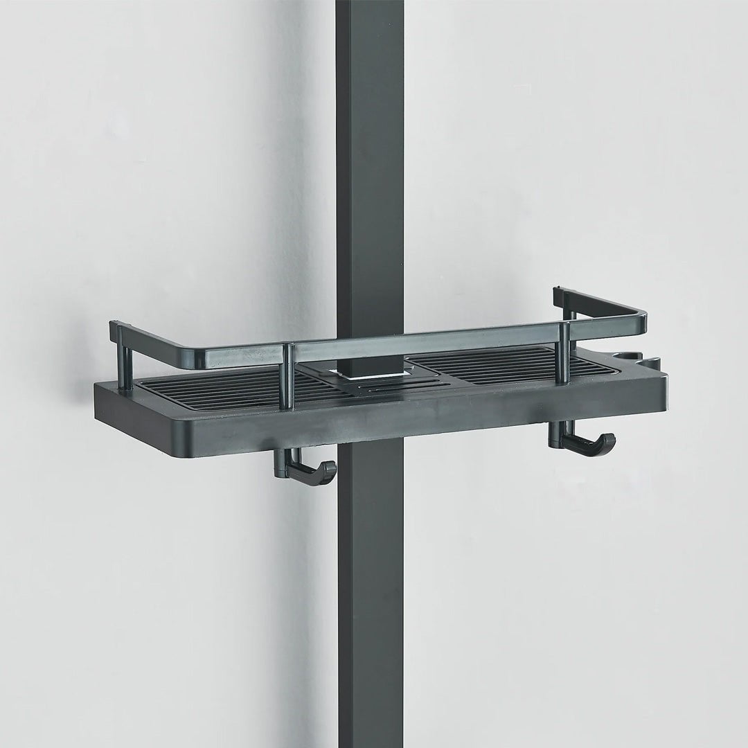 Coloana Dus, negru mat, cu efect de ploaie, para dus 25 cm, 4 functii de curgere, cod 1191