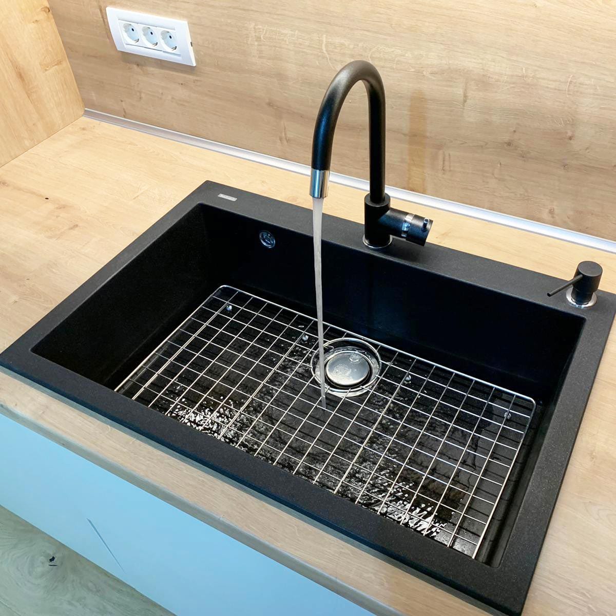 GRATAR PROTECTIE Fund Chiuveta granit / compozit / inox compatibil cu modelul Cube ON7610 si alte chiuvete, cod:6027
