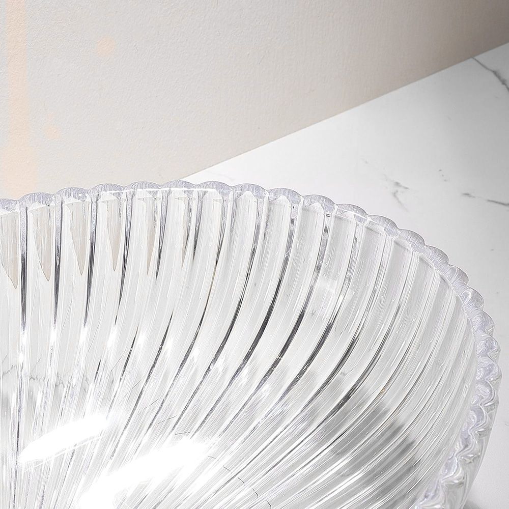 Lavoar baie pe blat oval 51 cm sticlă securizată transparentă lucioasă – Rea Nicole