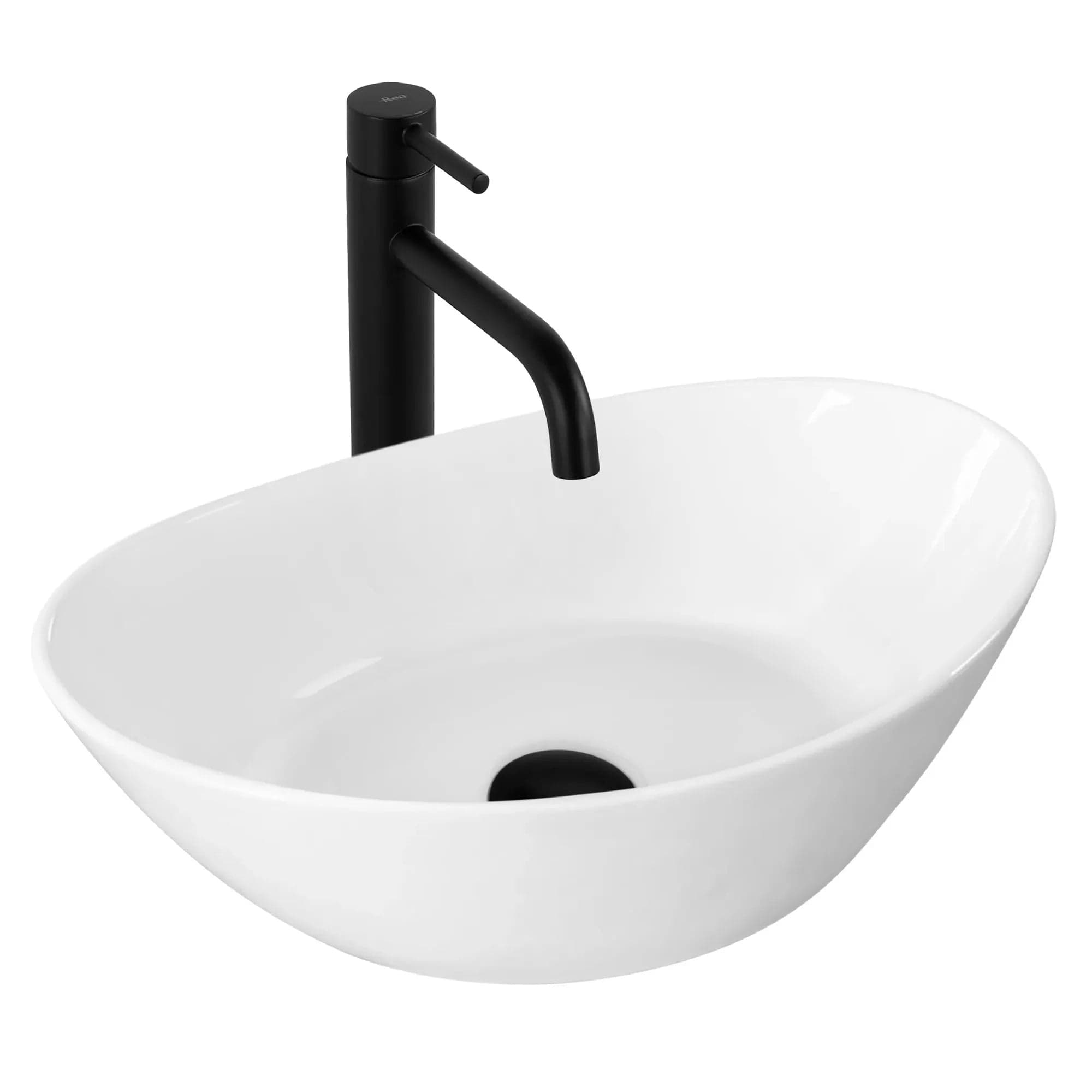 Lavoar ceramic pe blat Rea Kate, 45 cm, alb