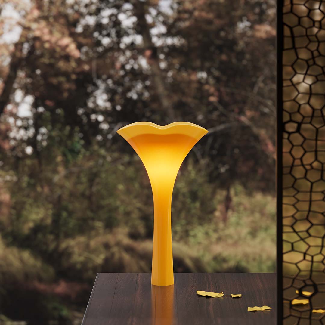 Lavoar de baie, freestanding, 50.5x38.5 cm, rotund, din compozit, portocaliu, MonBlari Ginknova