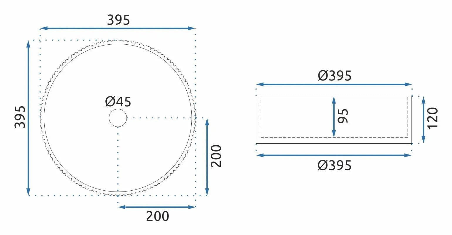 Lavoar din sticla pe blat Rea Ingrid, 39.5 cm, negru