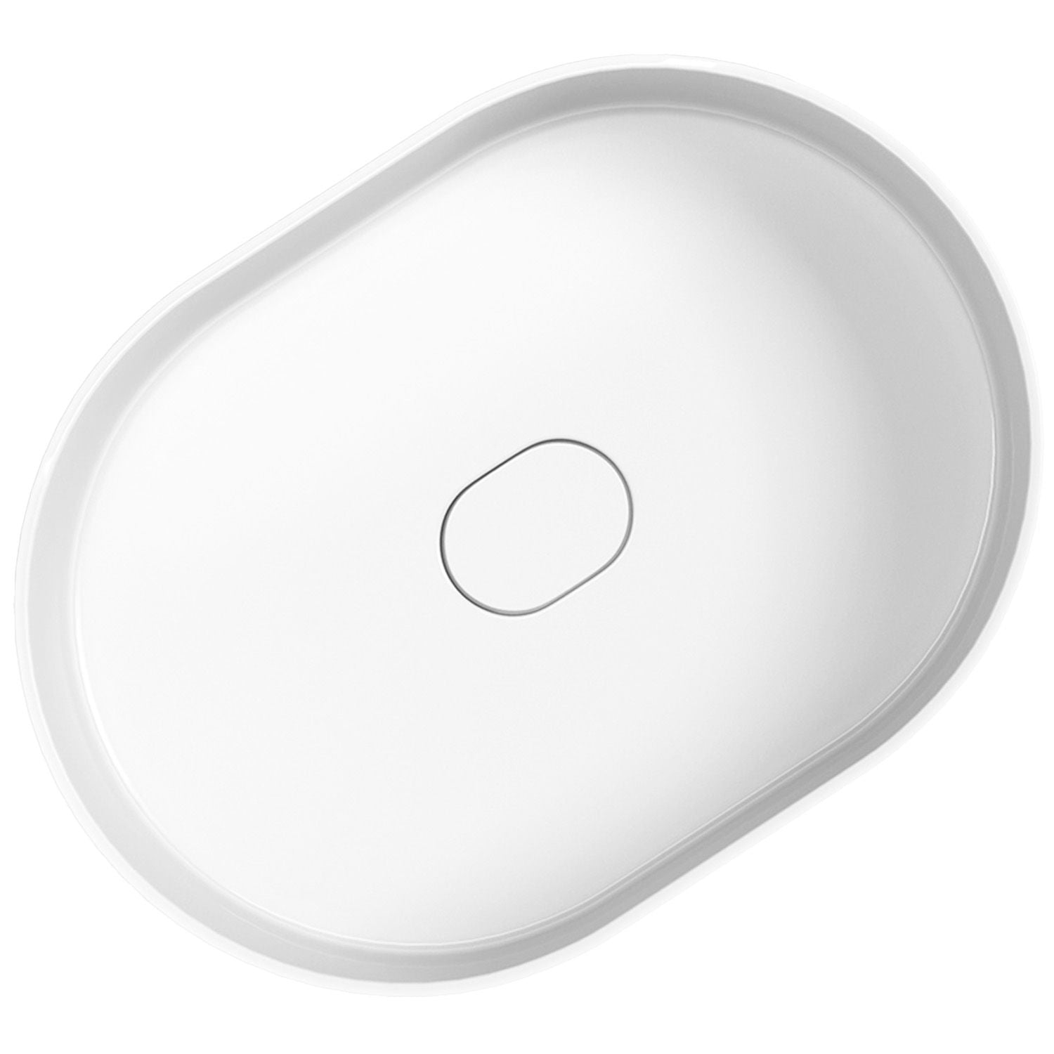 Lavoar freestanding oval 52 cm ceramic alb lucios – Rea Dolce