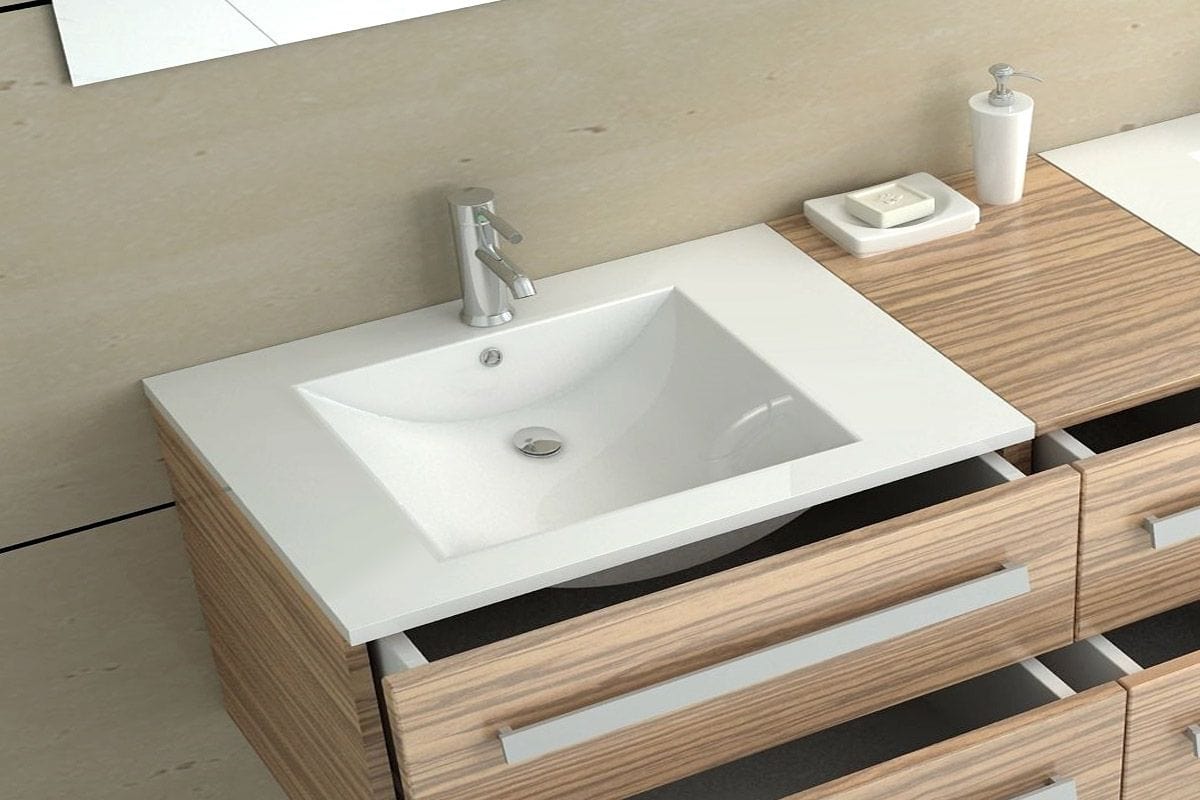 Lavoar încastrat Rea Dafne alb 70 cm