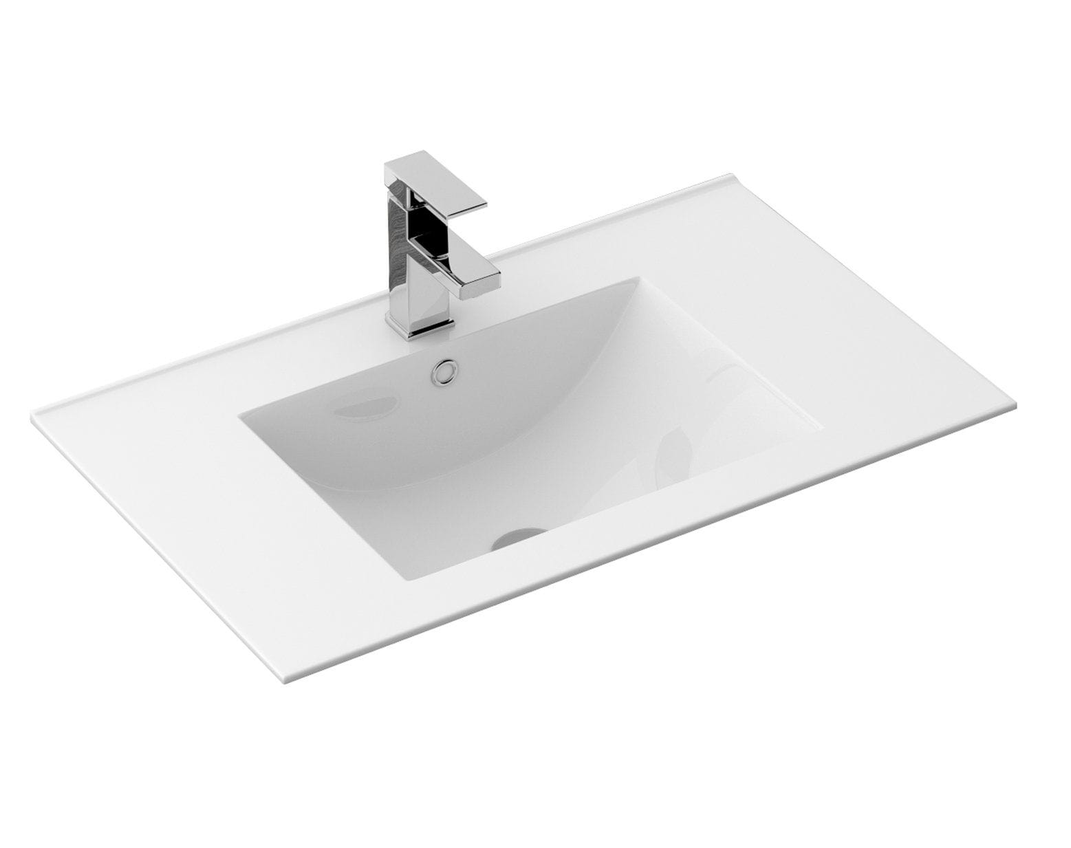 Lavoar încastrat Rea Dafne alb 75 cm