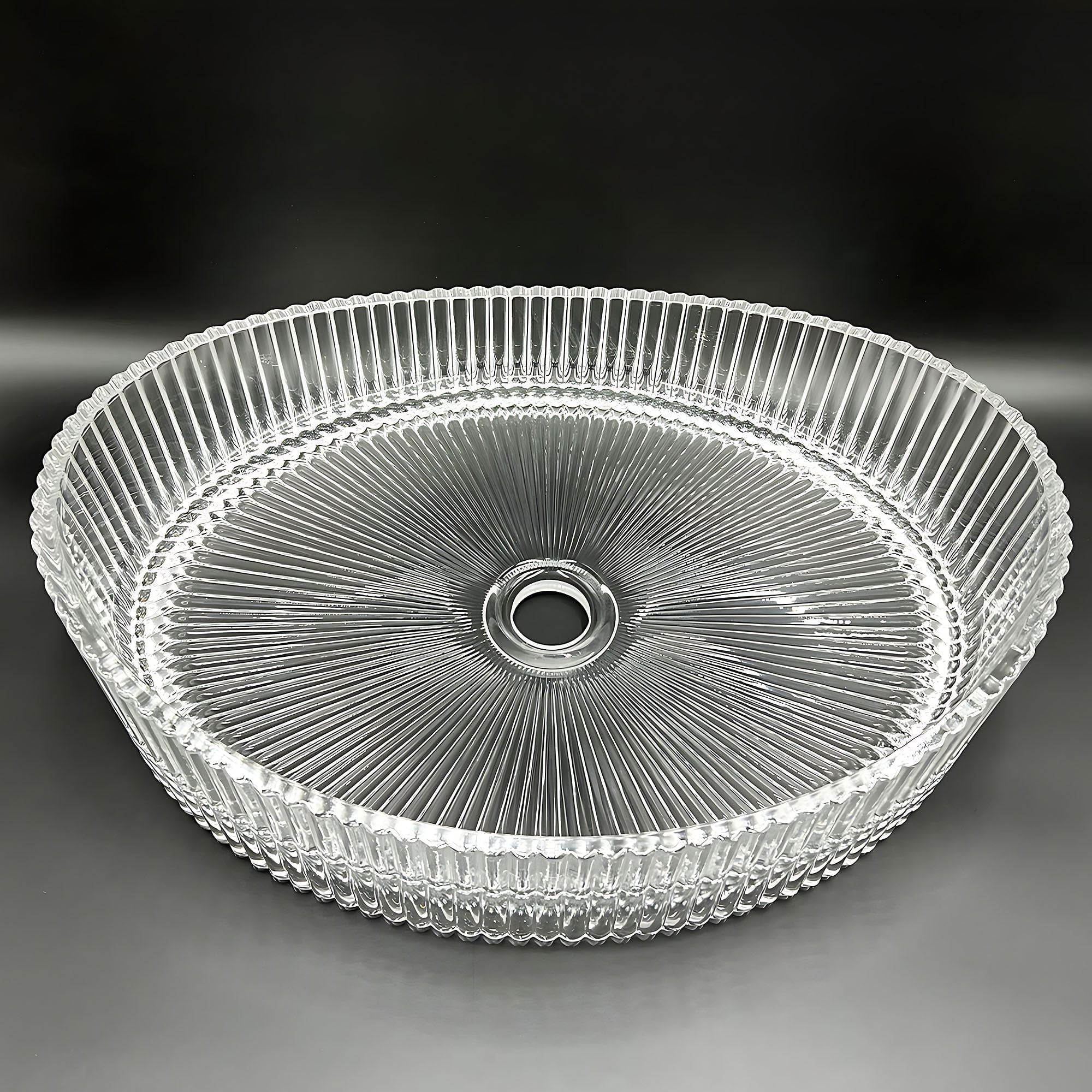 Lavoar pe blat de sticla Rea Harper, 50 cm, transparent