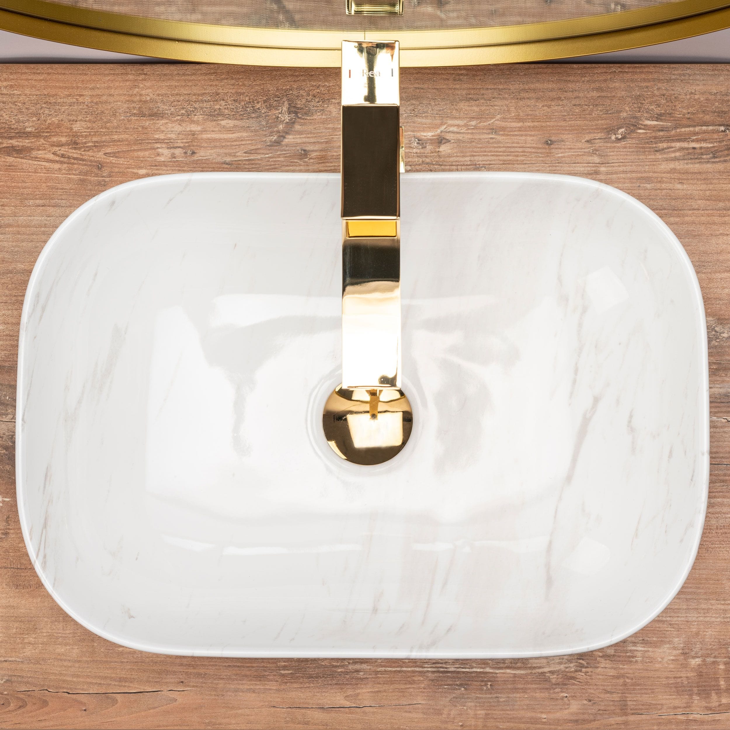 Lavoar pe blat Rea Belinda Calala imitație marmură