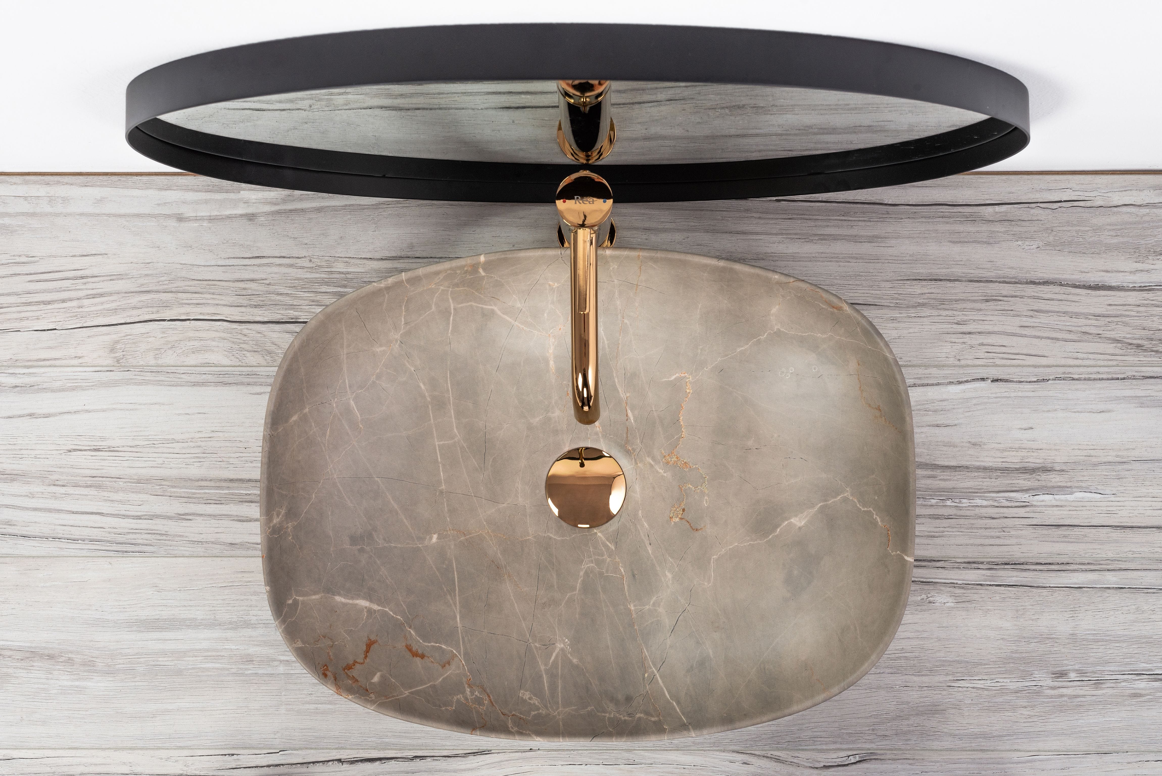 Lavoar pe blat Rea Freja imitație piatră bej