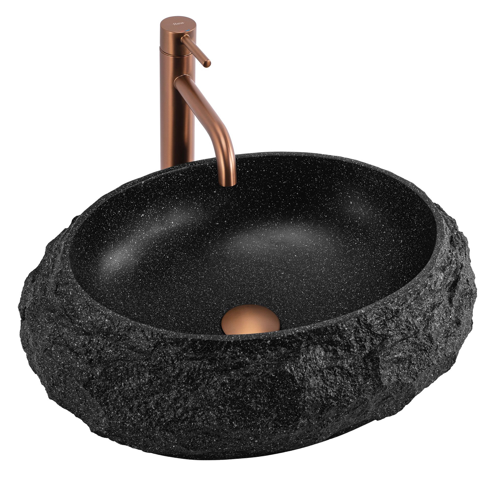 Lavoar pe blat Rea Mika, 48 cm, negru