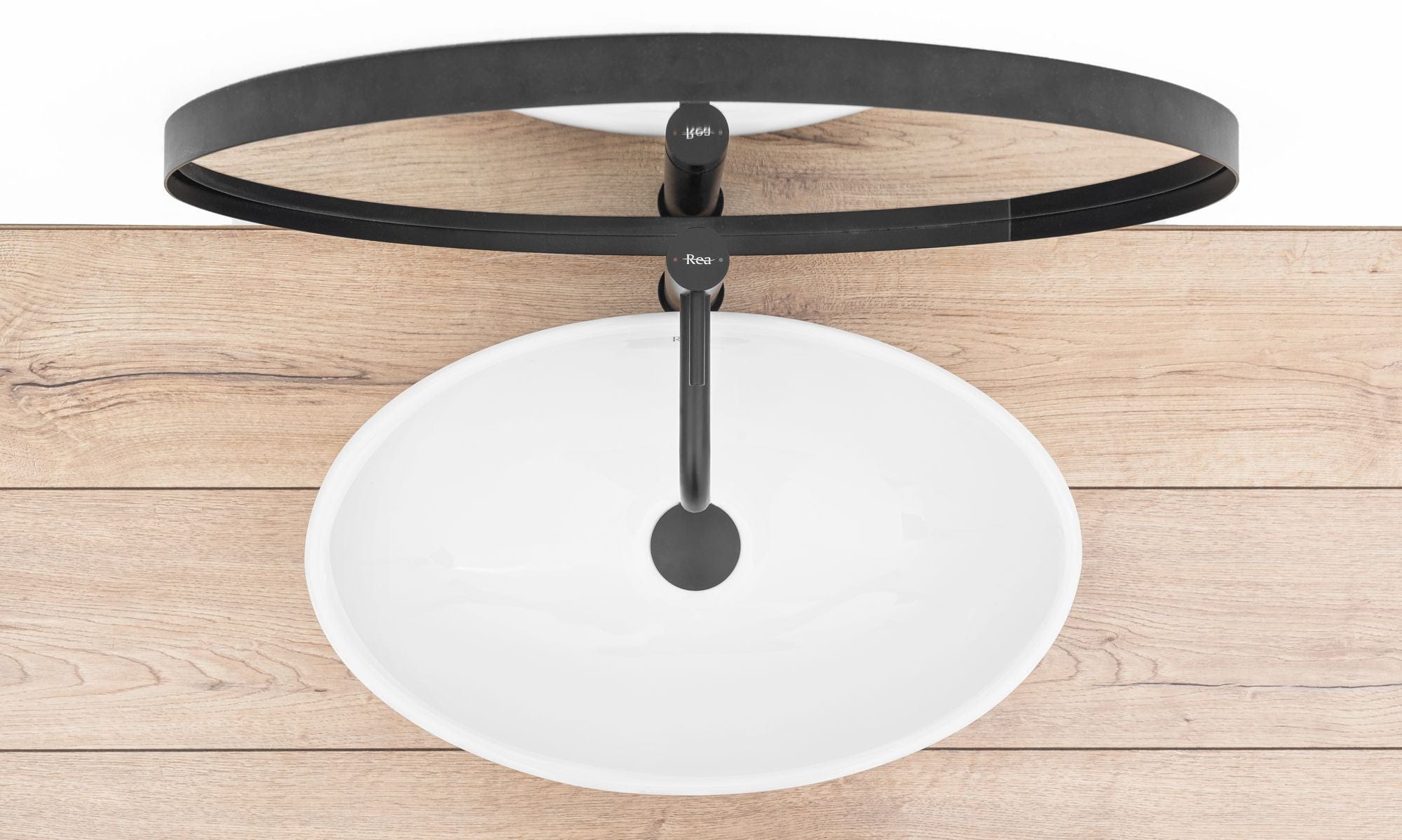 Lavoar pe blat Rea Pamela alb