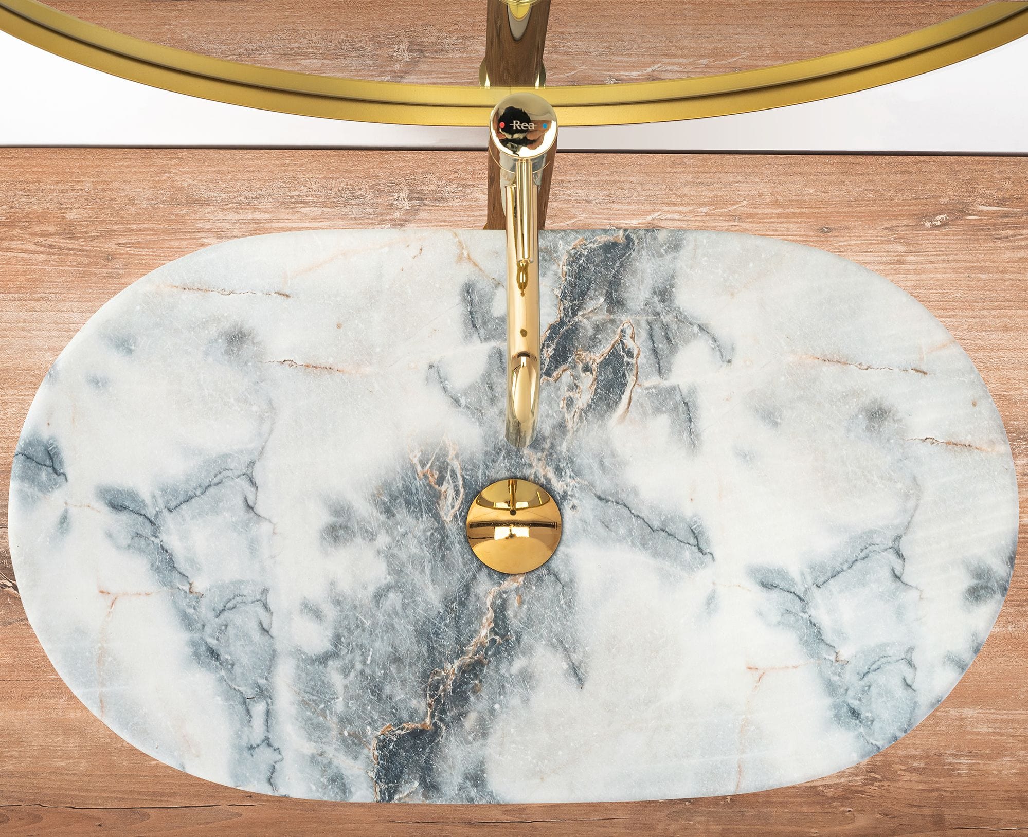 Lavoar pe blat Rea Royal imitație granit mat