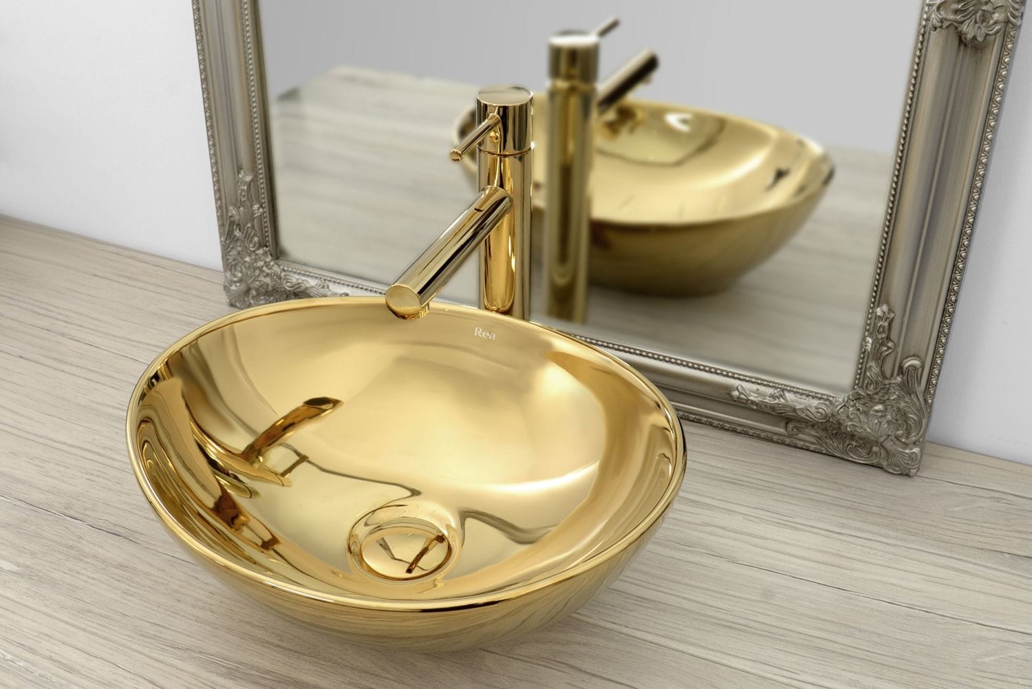 Lavoar pe blat Rea Sofia auriu lucios